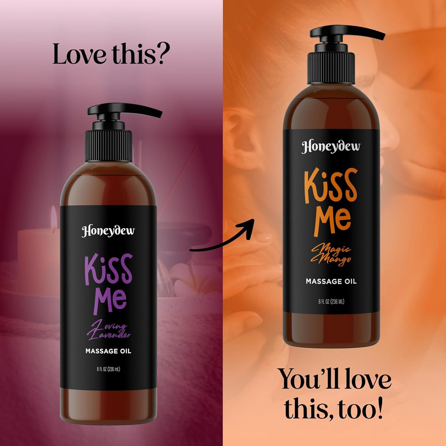 image:imageMango Sensual Massage Oil for Couples Alluring Tropical Full Body Massage Oil for Date Night and Nourishing Body Moisturizer with Sweet Almond Vegan Non Staining Non Greasy Smooth Gliding FormulaLoving Lavender