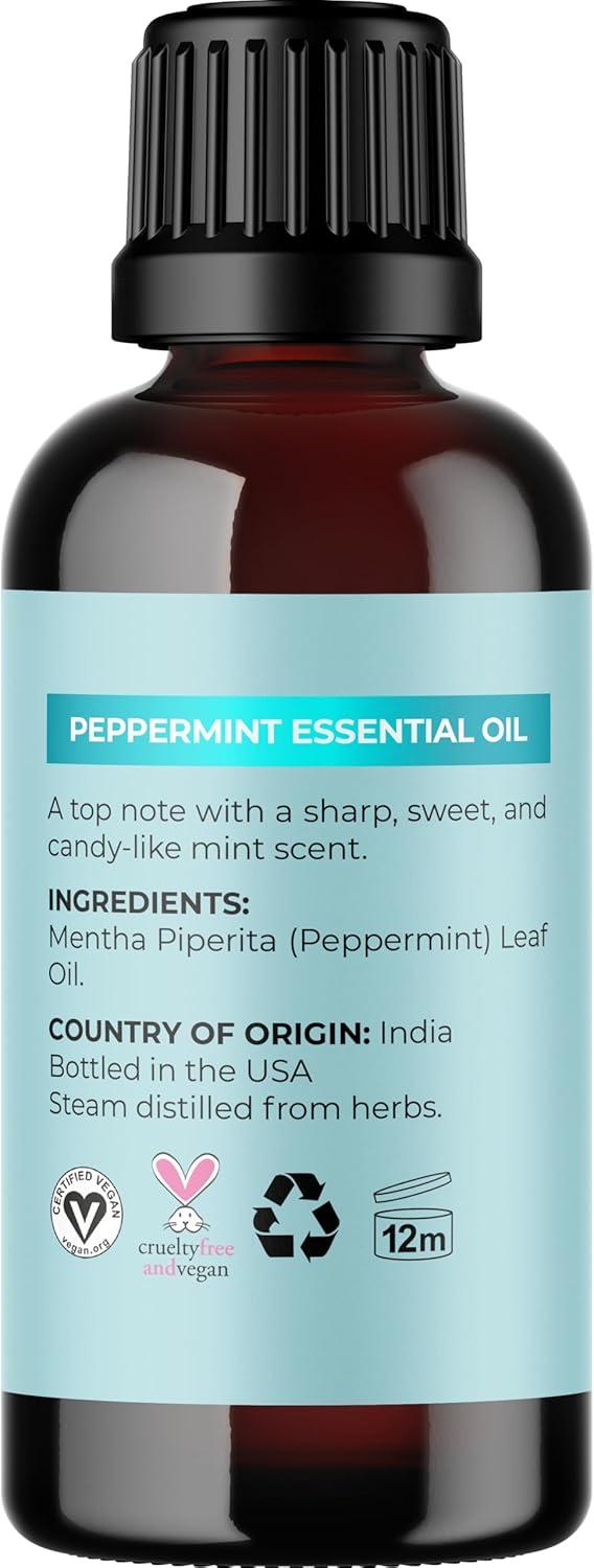 image:imageMint Essential Oil Blend for Diffuser Refreshing Mint Oil Diffuser Essential Oils with Cooling Peppermint Spearmint Bergamot and Eucalyptus Oils Pure Aromatherapy Oils for DiffuserPeppermint