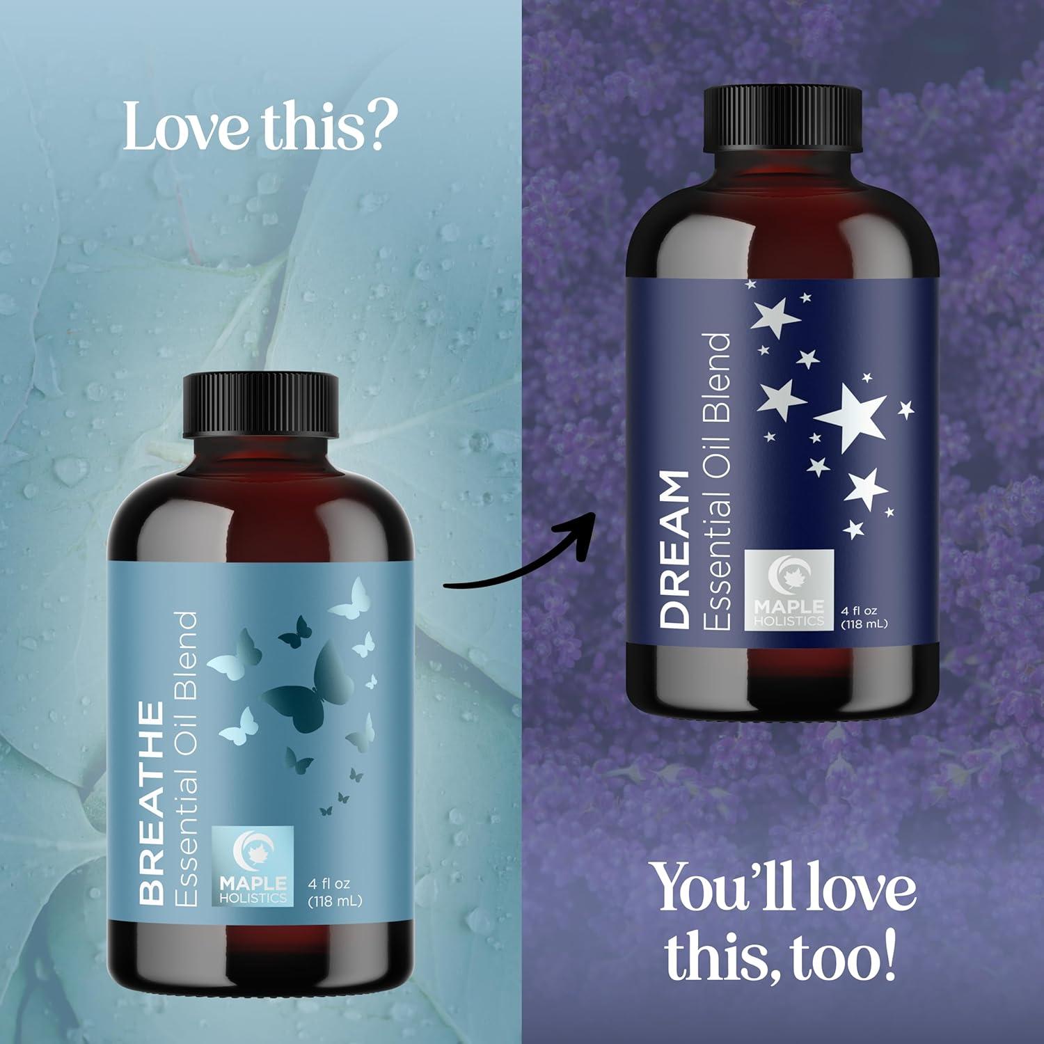 image:imageMint Essential Oil Blend for Diffuser Refreshing Mint Oil Diffuser Essential Oils with Cooling Peppermint Spearmint Bergamot and Eucalyptus Oils Pure Aromatherapy Oils for DiffuserBreathe