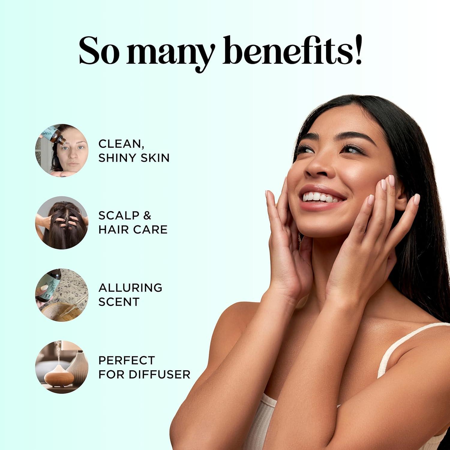image:imageMint Essential Oil Blend for Diffuser Refreshing Mint Oil Diffuser Essential Oils with Cooling Peppermint Spearmint Bergamot and Eucalyptus Oils Pure Aromatherapy Oils for DiffuserRosemary