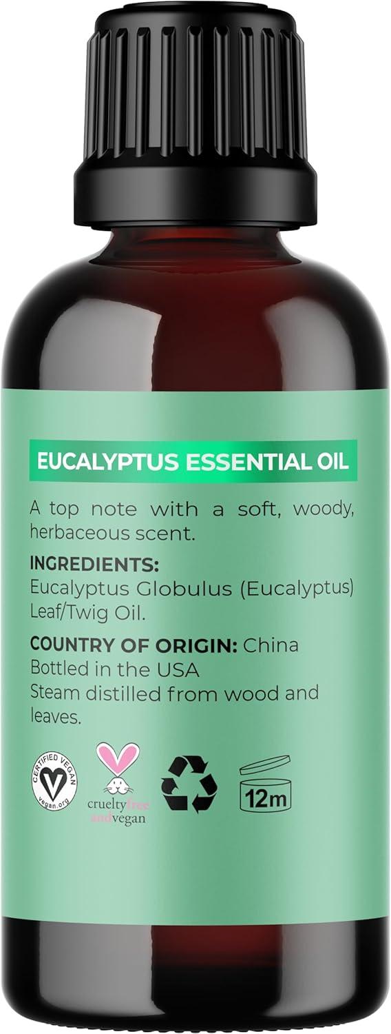 image:imageMint Essential Oil Blend for Diffuser Refreshing Mint Oil Diffuser Essential Oils with Cooling Peppermint Spearmint Bergamot and Eucalyptus Oils Pure Aromatherapy Oils for DiffuserEucalyptus