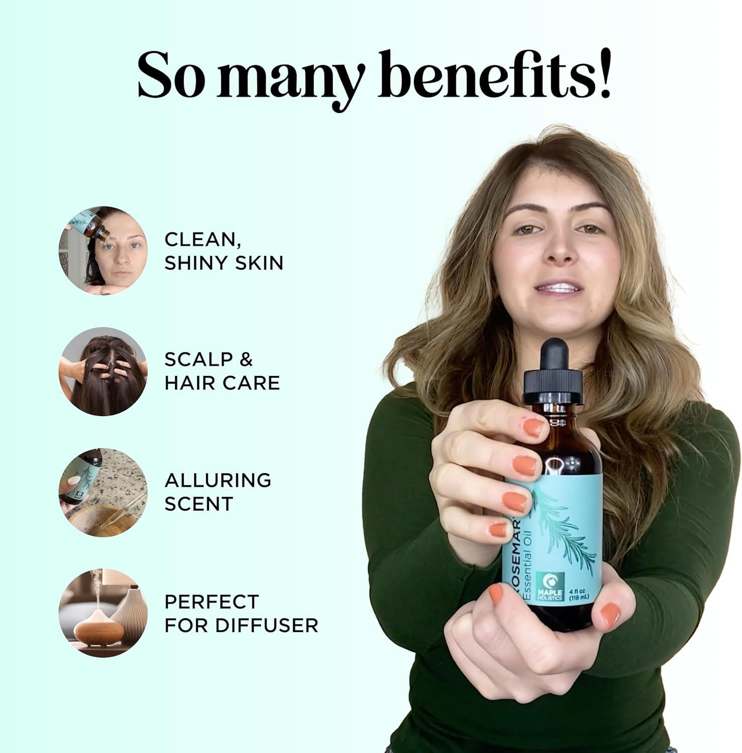 image:imageMint Essential Oil Blend for Diffuser Refreshing Mint Oil Diffuser Essential Oils with Cooling Peppermint Spearmint Bergamot and Eucalyptus Oils Pure Aromatherapy Oils for DiffuserRosemary