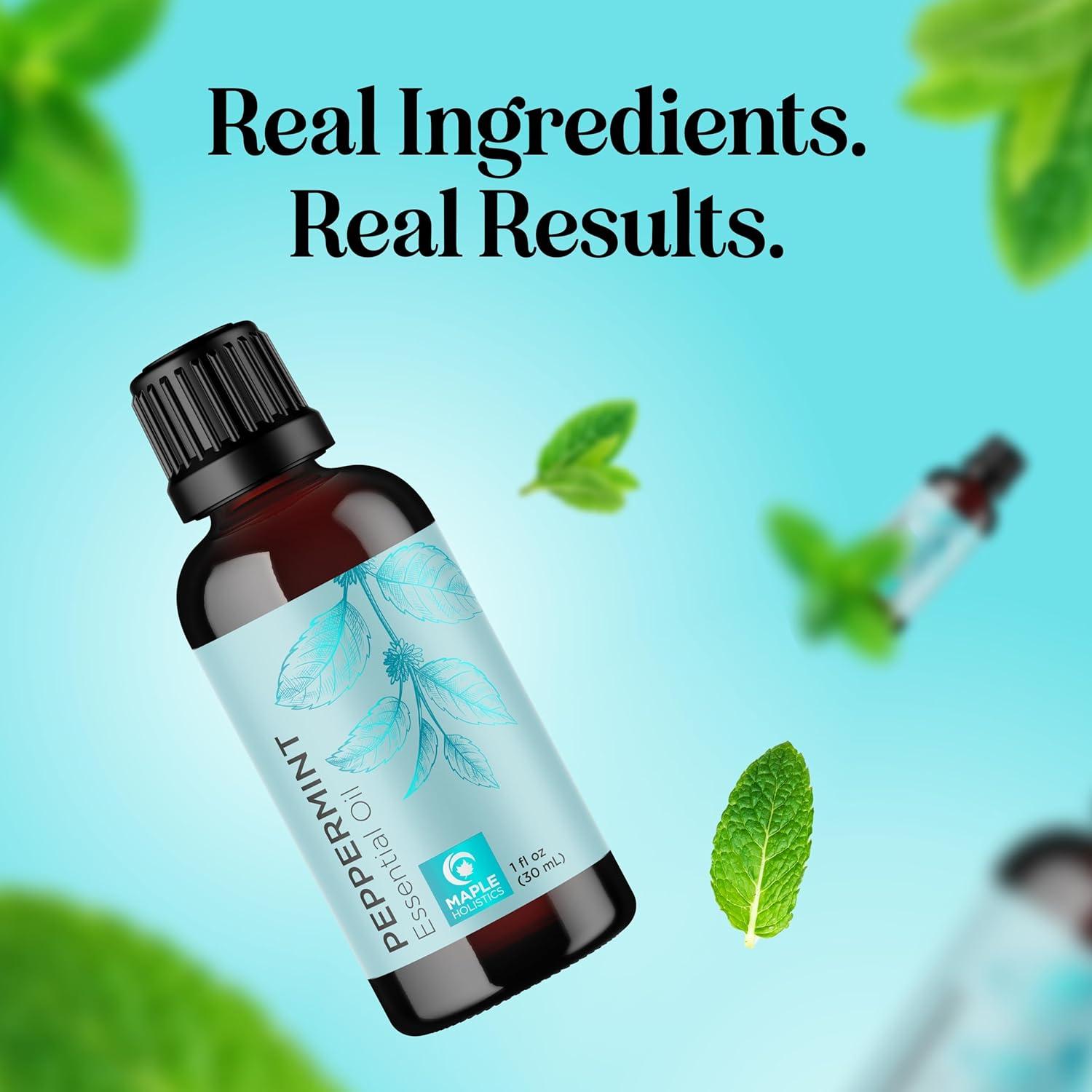 image:imageMint Essential Oil Blend for Diffuser Refreshing Mint Oil Diffuser Essential Oils with Cooling Peppermint Spearmint Bergamot and Eucalyptus Oils Pure Aromatherapy Oils for DiffuserPeppermint