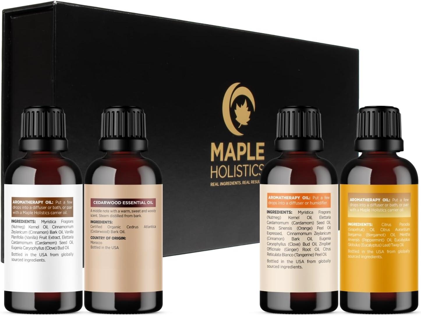 image:imageMint Essential Oil Blend for Diffuser Refreshing Mint Oil Diffuser Essential Oils with Cooling Peppermint Spearmint Bergamot and Eucalyptus Oils Pure Aromatherapy Oils for DiffuserFall Set