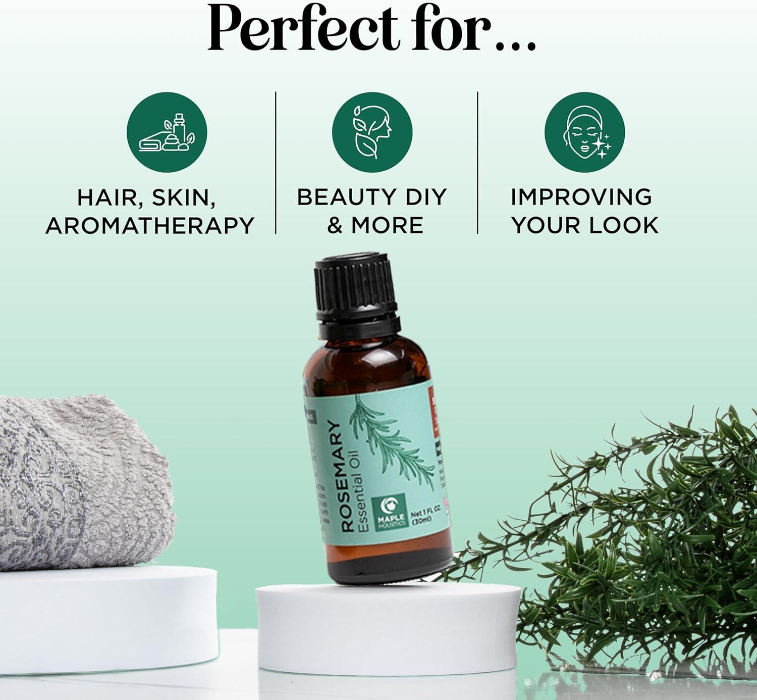 image:imageMint Essential Oil Blend for Diffuser Refreshing Mint Oil Diffuser Essential Oils with Cooling Peppermint Spearmint Bergamot and Eucalyptus Oils Pure Aromatherapy Oils for DiffuserRosemary