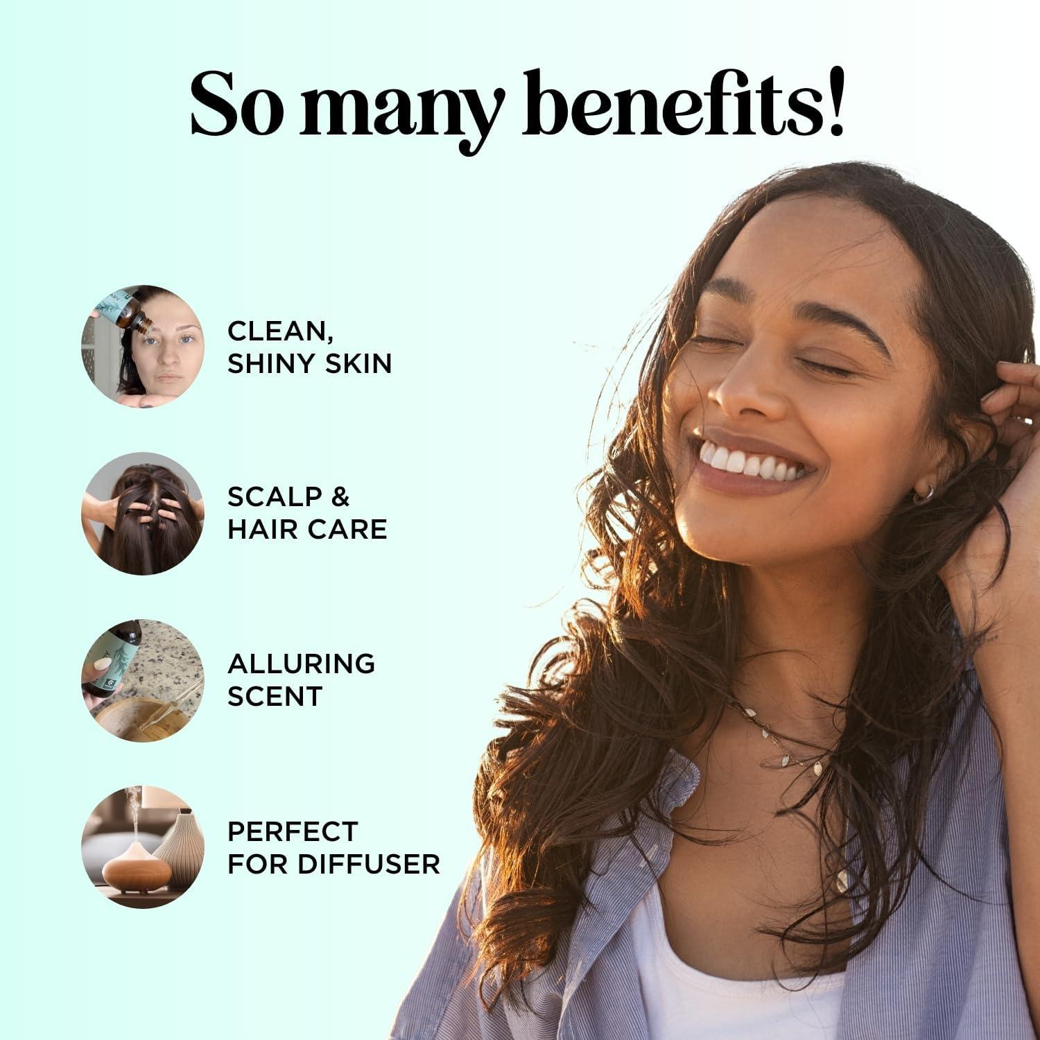 image:imageMint Essential Oil Blend for Diffuser Refreshing Mint Oil Diffuser Essential Oils with Cooling Peppermint Spearmint Bergamot and Eucalyptus Oils Pure Aromatherapy Oils for DiffuserRosemary