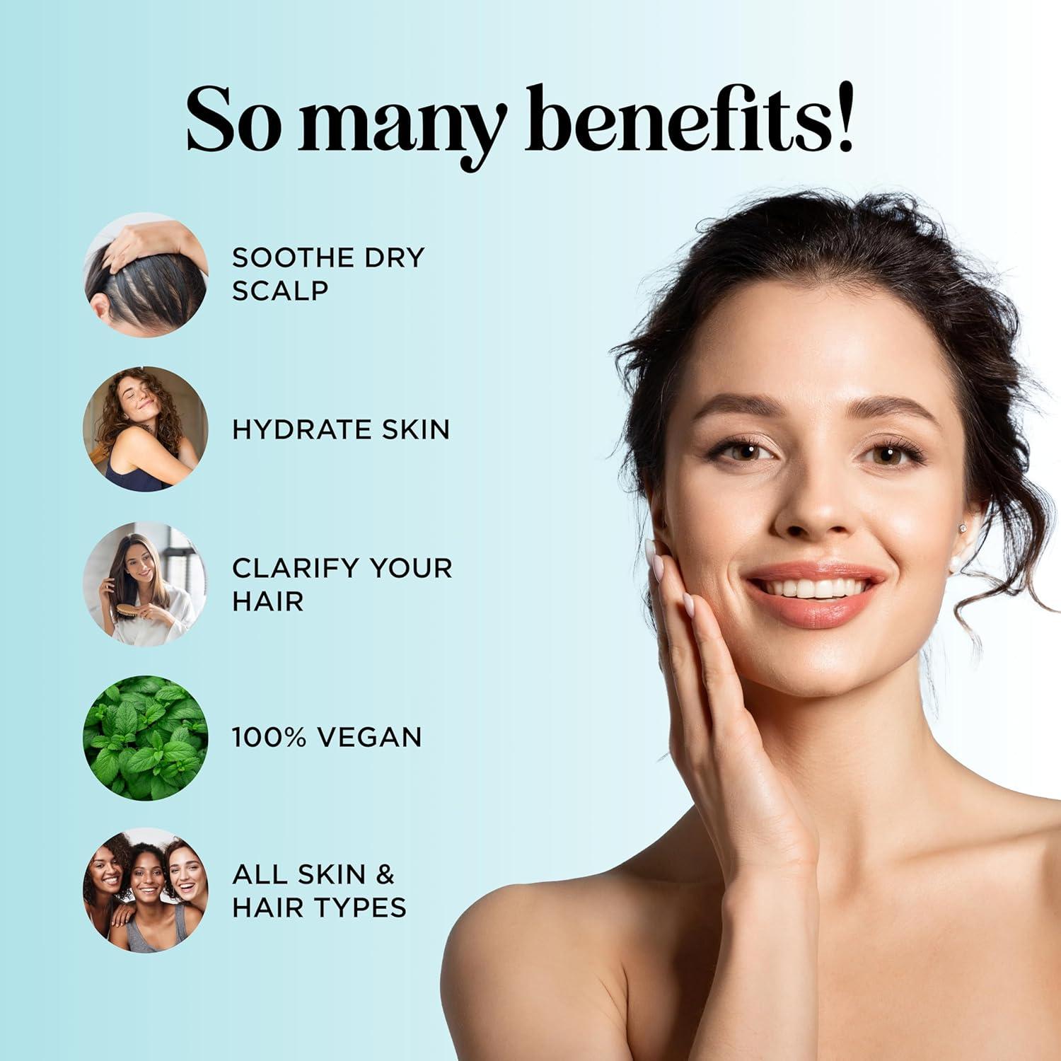 image:imageMint Essential Oil Blend for Diffuser Refreshing Mint Oil Diffuser Essential Oils with Cooling Peppermint Spearmint Bergamot and Eucalyptus Oils Pure Aromatherapy Oils for DiffuserPeppermint