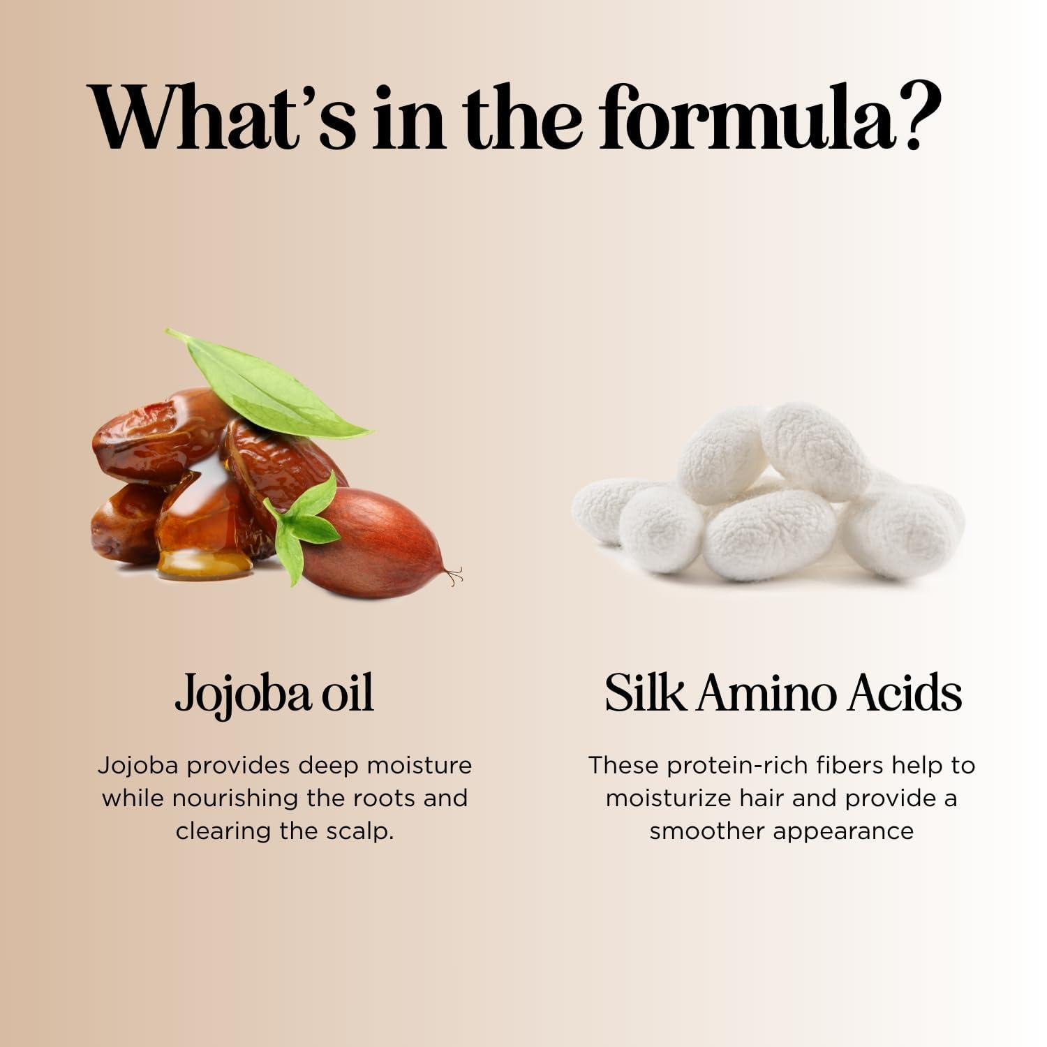 image:imageMoisturizing Shampoo for Dry Hair Care Silk18 Advanced Anti Frizz Ultra Hydrating Shampoo for Color Treated Hair with Silk Amino Acids and Plant Proteins Sulfate Free Shampoo for Men and WomenVanilla