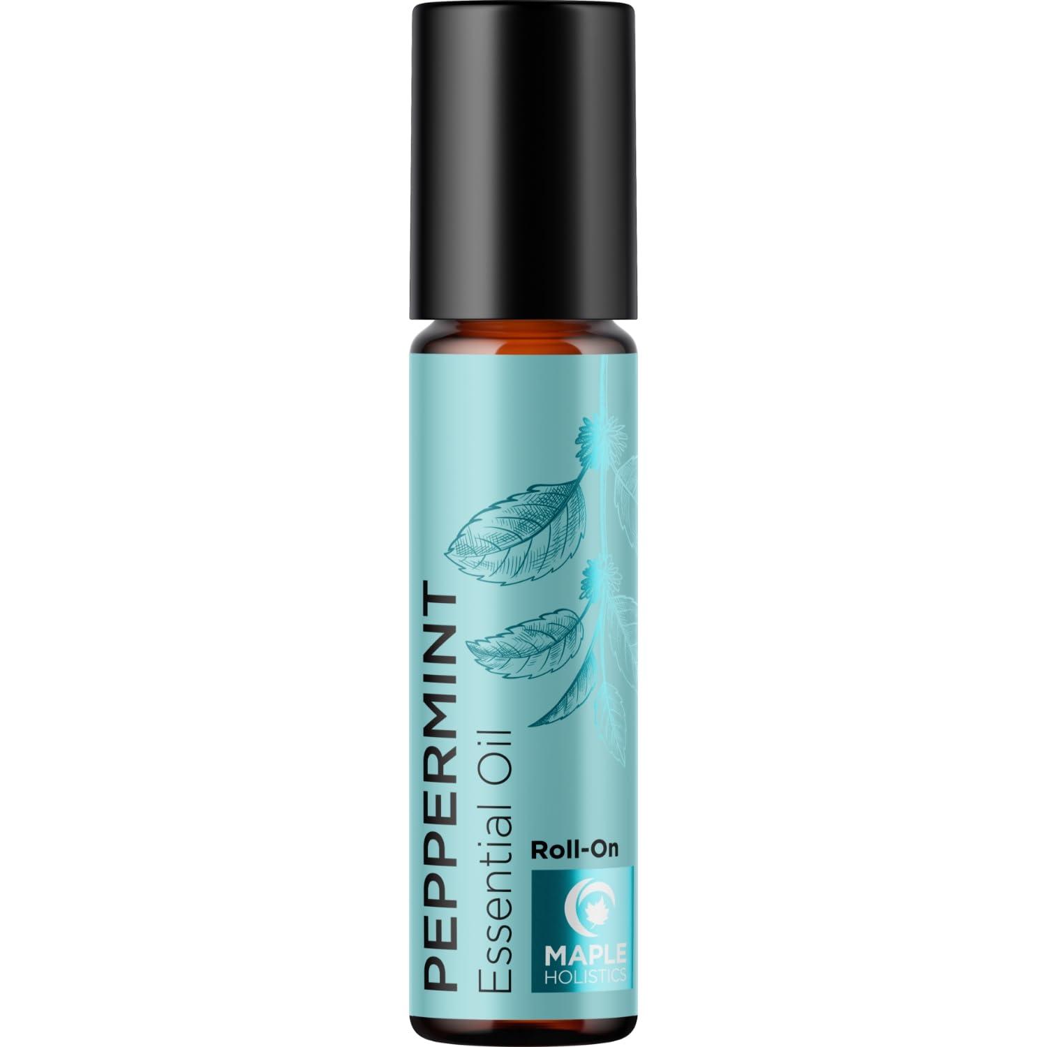 image:imagePeppermint Oil Roll on Pure Peppermint Rollerball Essential Oil Aromatherapy Stick for Headaches Natural Travel Essential and Pregnancy Must Have for Headaches Energy amp Focus Support 2 PackPeppermint
