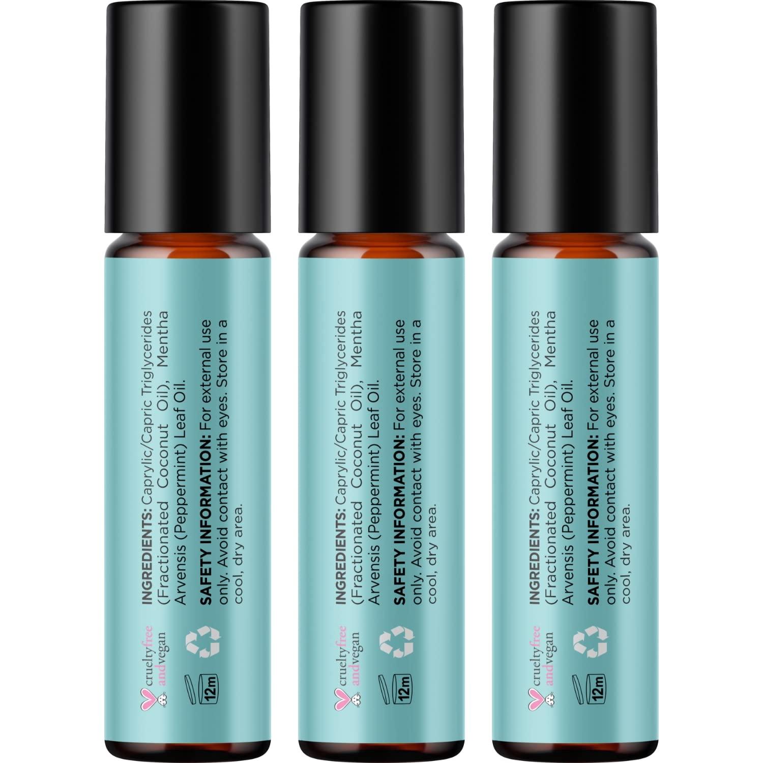 image:imagePeppermint Oil Roll on Pure Peppermint Rollerball Essential Oil Aromatherapy Stick for Headaches Natural Travel Essential and Pregnancy Must Have for Headaches Energy amp Focus Support 2 PackPeppermint