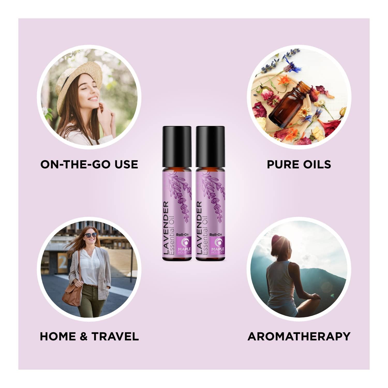 image:imagePeppermint Oil Roll on Pure Peppermint Rollerball Essential Oil Aromatherapy Stick for Headaches Natural Travel Essential and Pregnancy Must Have for Headaches Energy amp Focus Support 2 PackLavender