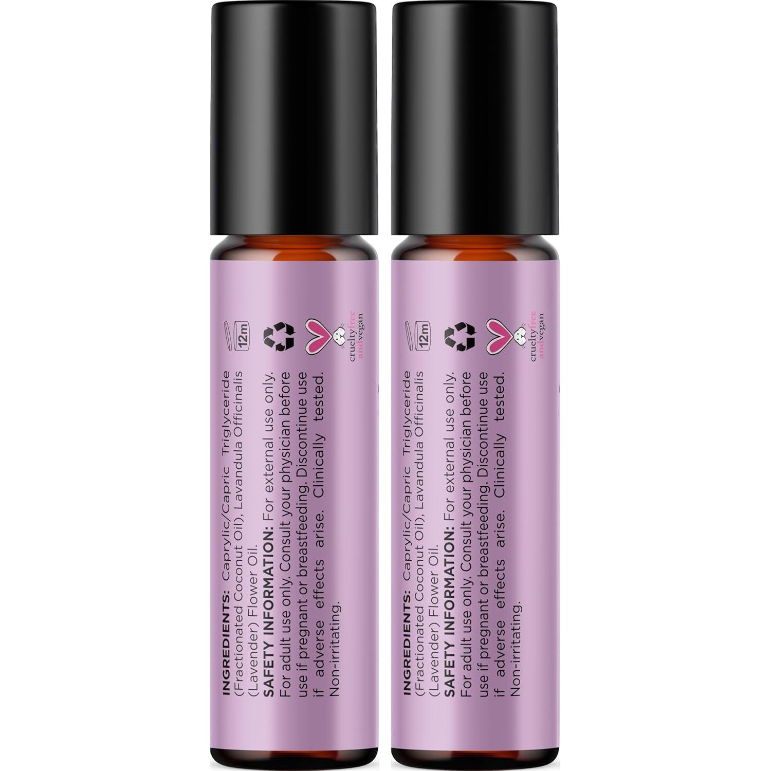 image:imagePeppermint Oil Roll on Pure Peppermint Rollerball Essential Oil Aromatherapy Stick for Headaches Natural Travel Essential and Pregnancy Must Have for Headaches Energy amp Focus Support 2 PackLavender