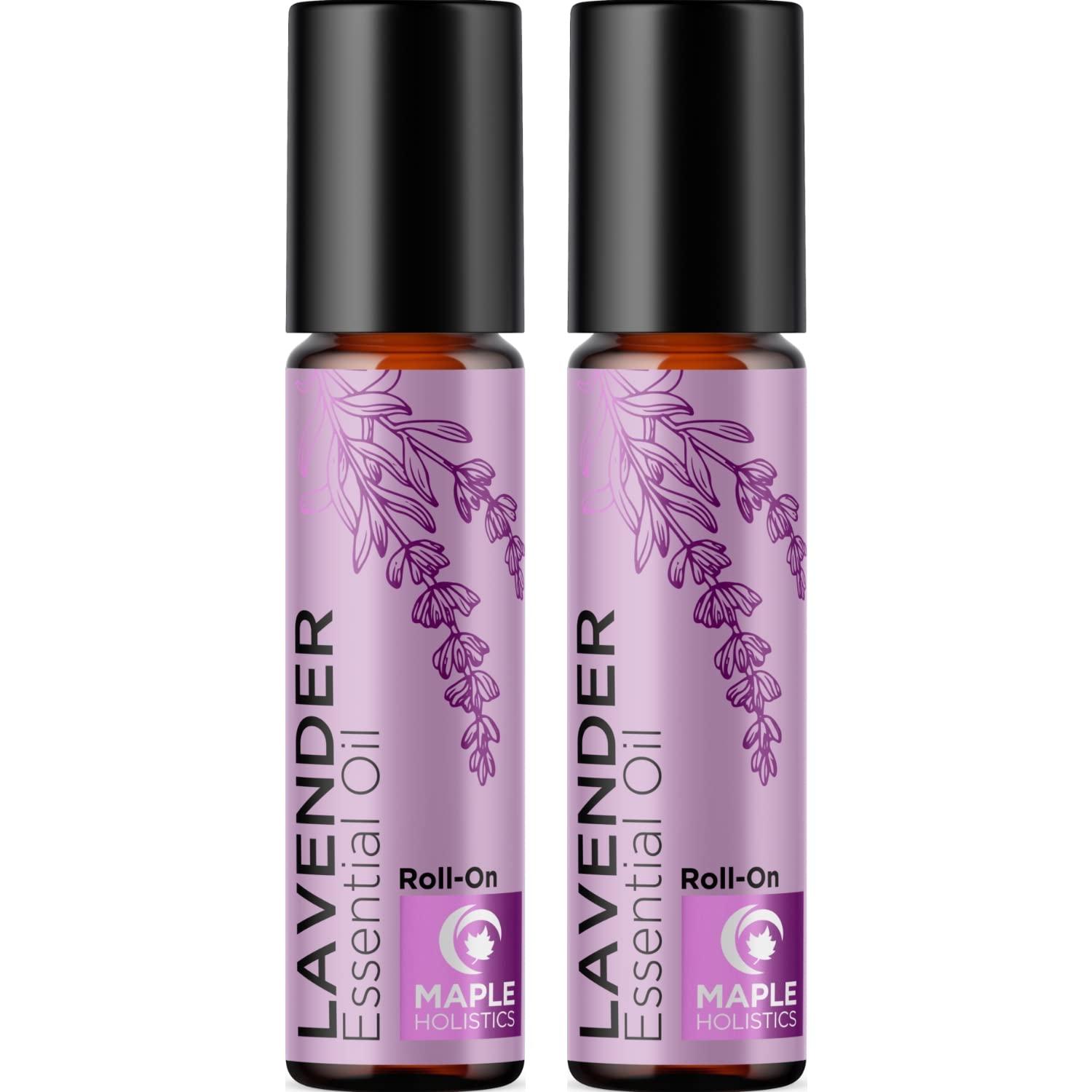 image:imagePeppermint Oil Roll on Pure Peppermint Rollerball Essential Oil Aromatherapy Stick for Headaches Natural Travel Essential and Pregnancy Must Have for Headaches Energy amp Focus Support 2 PackLavender
