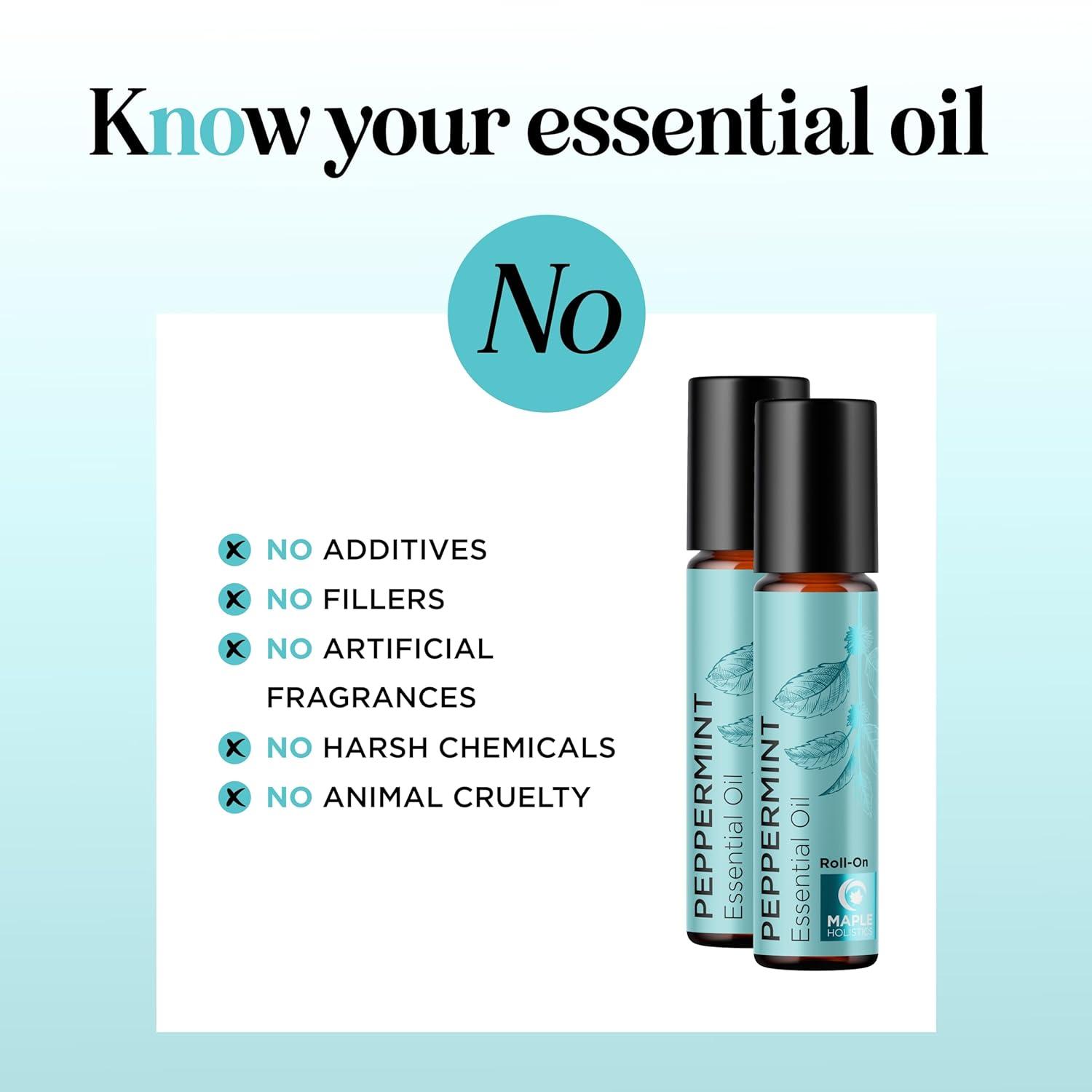 image:imagePeppermint Oil Roll on Pure Peppermint Rollerball Essential Oil Aromatherapy Stick for Headaches Natural Travel Essential and Pregnancy Must Have for Headaches Energy amp Focus Support 2 PackPeppermint