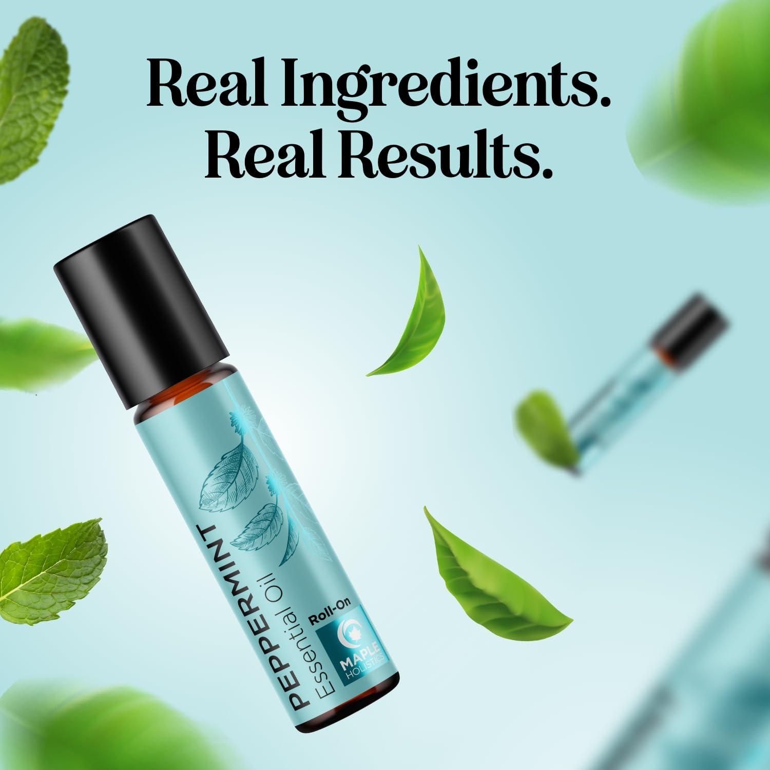 image:imagePeppermint Oil Roll on Pure Peppermint Rollerball Essential Oil Aromatherapy Stick for Headaches Natural Travel Essential and Pregnancy Must Have for Headaches Energy amp Focus Support 2 PackPeppermint