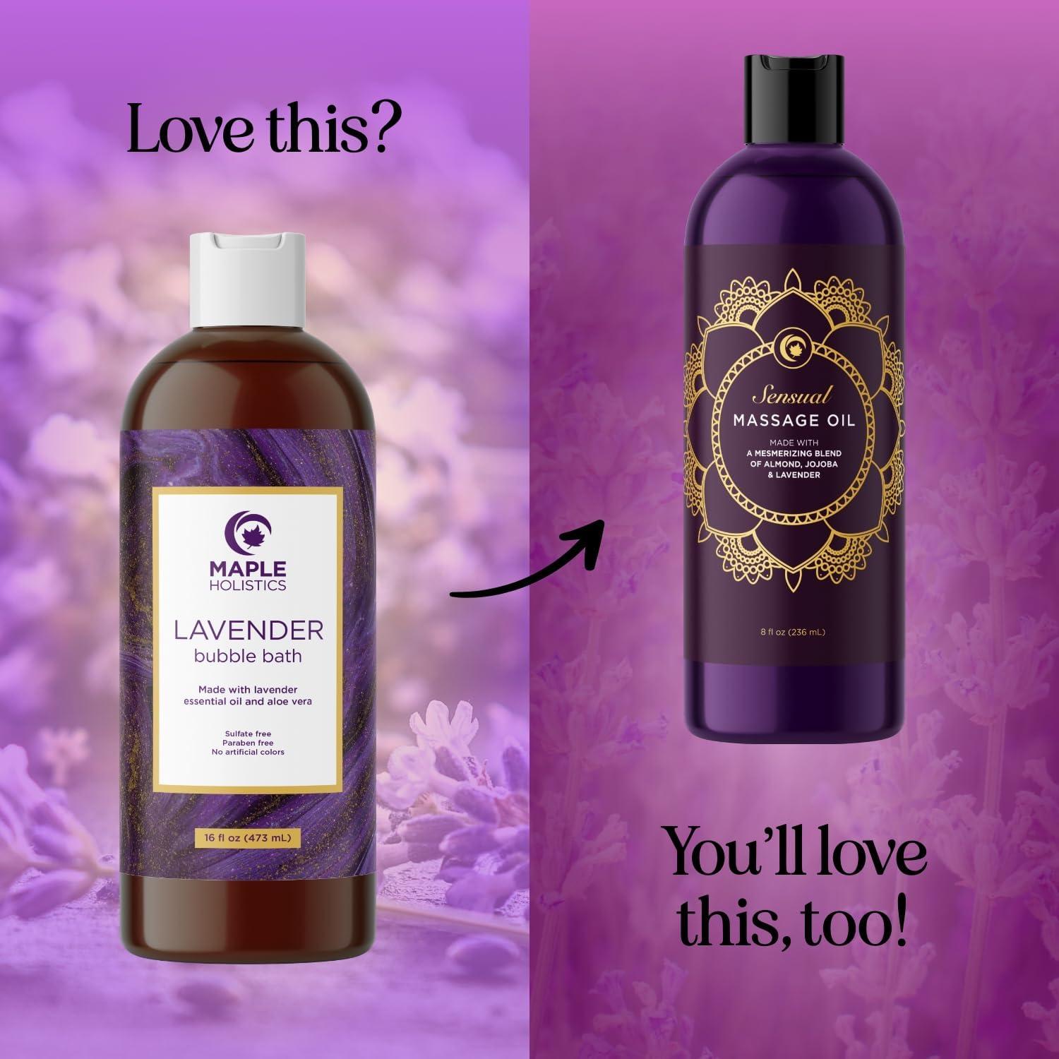 image:imagePremium Lavender Bubble Bath for Women Moisturizing Foaming Bath Bubbles for Adults with Chamomile Clary Sage amp Lavender Aromatherapy Oils for Relaxing Self Care Paraben amp Sulfate Free 8 Fl OzLavender
