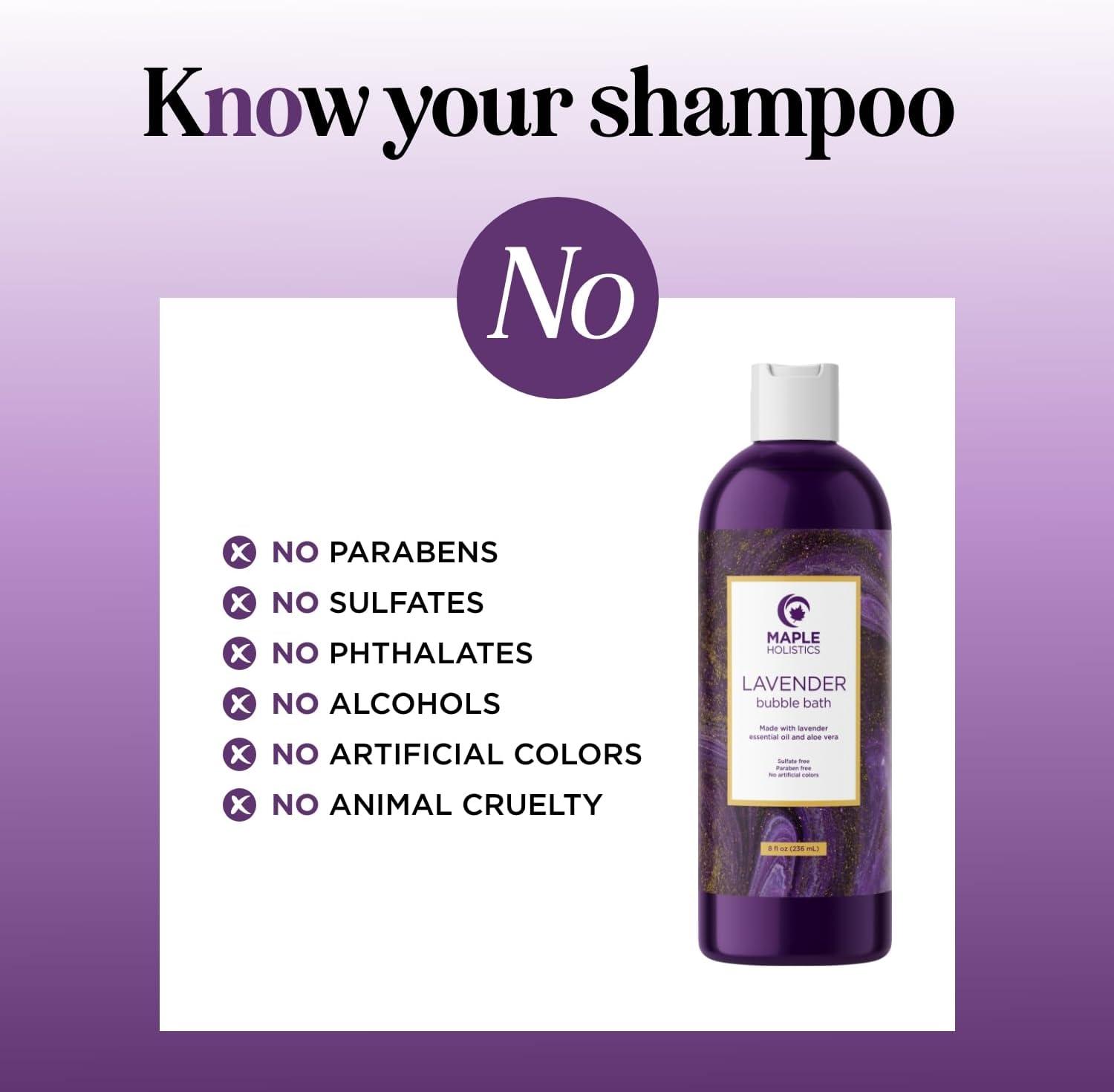 image:imagePremium Lavender Bubble Bath for Women Moisturizing Foaming Bath Bubbles for Adults with Chamomile Clary Sage amp Lavender Aromatherapy Oils for Relaxing Self Care Paraben amp Sulfate Free 8 Fl OzLavender