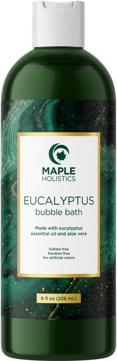 image:imagePremium Lavender Bubble Bath for Women Moisturizing Foaming Bath Bubbles for Adults with Chamomile Clary Sage amp Lavender Aromatherapy Oils for Relaxing Self Care Paraben amp Sulfate Free 8 Fl OzEucalyptus