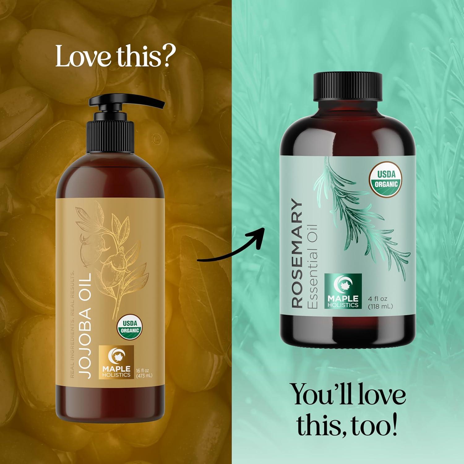 image:imagePumpkin Seed Oil Organic Certified 100 Pure Organic Pumpkin Seed Oil for Hair and Anti Aging Face Oil USDA Organic Hair Oil for Dry Hair and Volume Virgin Cold Pressed amp Unrefined 16ozJojoba