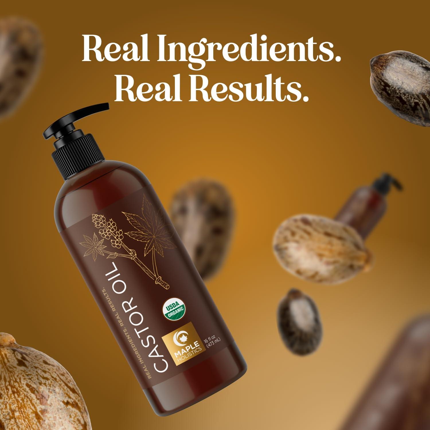 image:imagePumpkin Seed Oil Organic Certified 100 Pure Organic Pumpkin Seed Oil for Hair and Anti Aging Face Oil USDA Organic Hair Oil for Dry Hair and Volume Virgin Cold Pressed amp Unrefined 16ozCastor