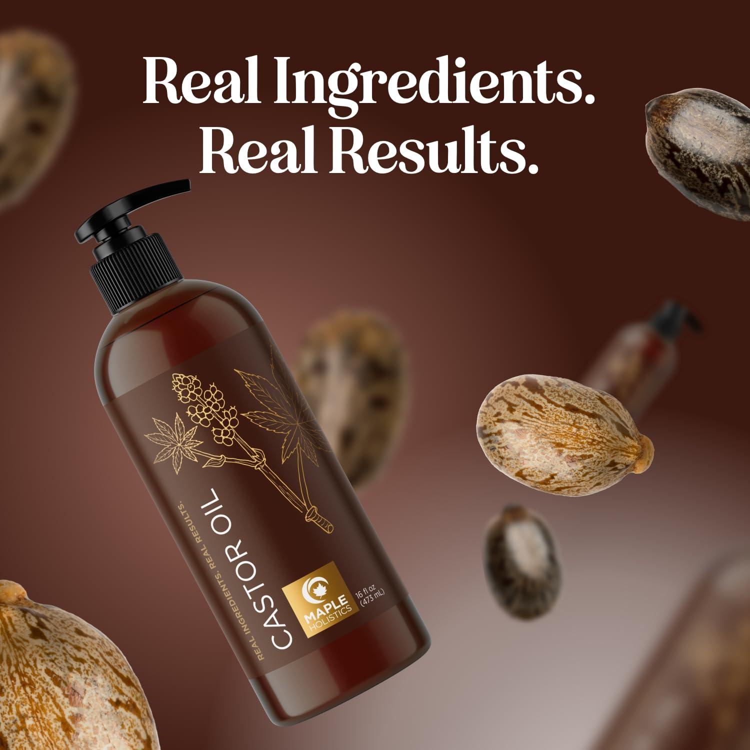 image:imagePure Castor Oil for Body amp Skin Care Great for Wraps amp Compresses Castor Oil for Hair Skin and Nails plus Eyelashes and Eyebrows Natural Carrier Oil for Essential Oils Mixing Large 16 Fl Oz16 Fl Oz Pack of 1
