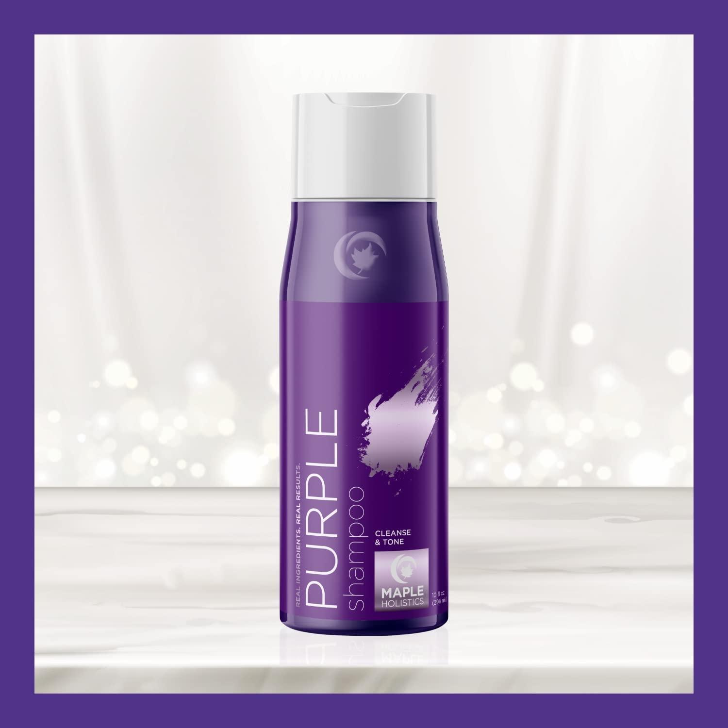 image:imagePurple Shampoo Blonde Hair Toner Sulfate Free Shampoo for Color Treated Hair plus Blonde Shampoo for Brassiness and Yellow Tones Hair Toner for Bleached Hair Made with Cleansing Natural Oils