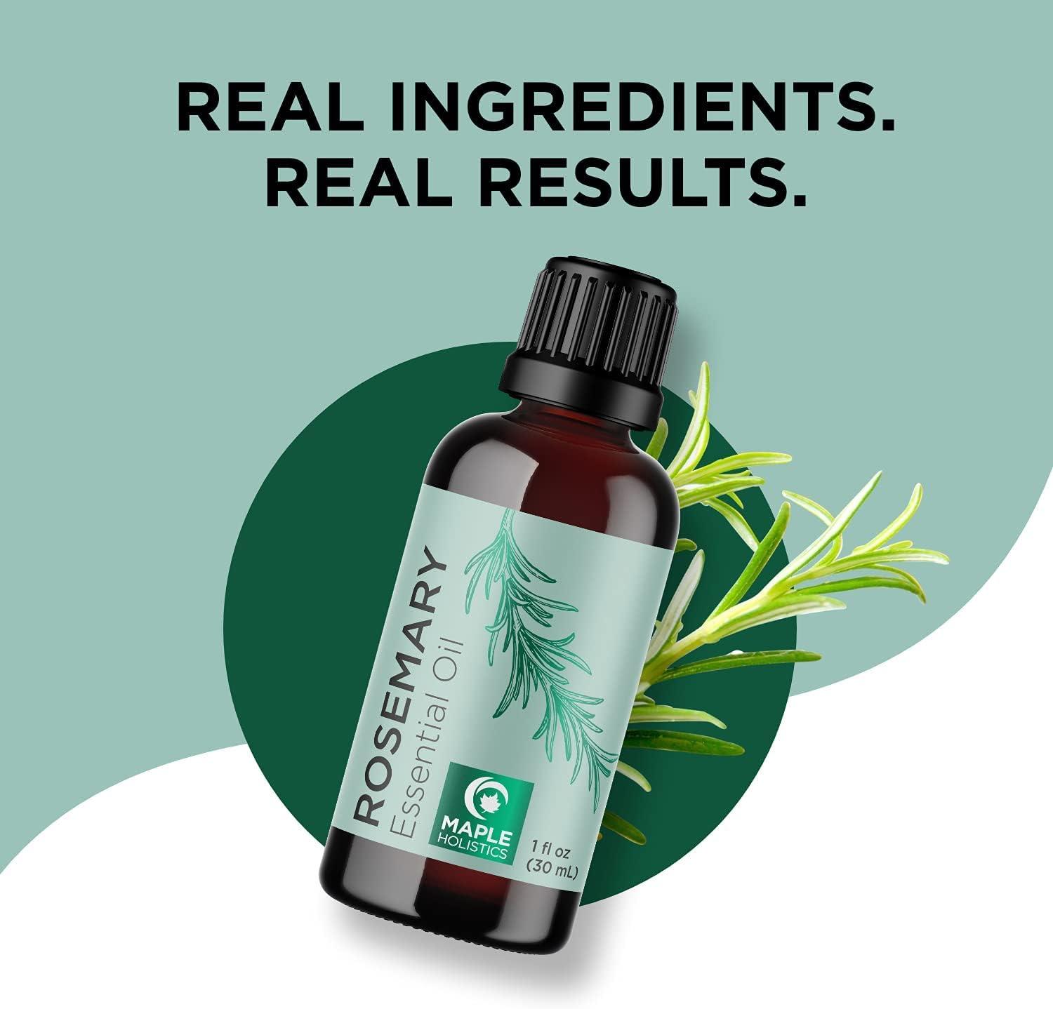 image:imageRefreshing Set Pure Rosemary Essential Oil amp Castor Oil for Hair Skin Nails Eyebrows amp Dry Scalp