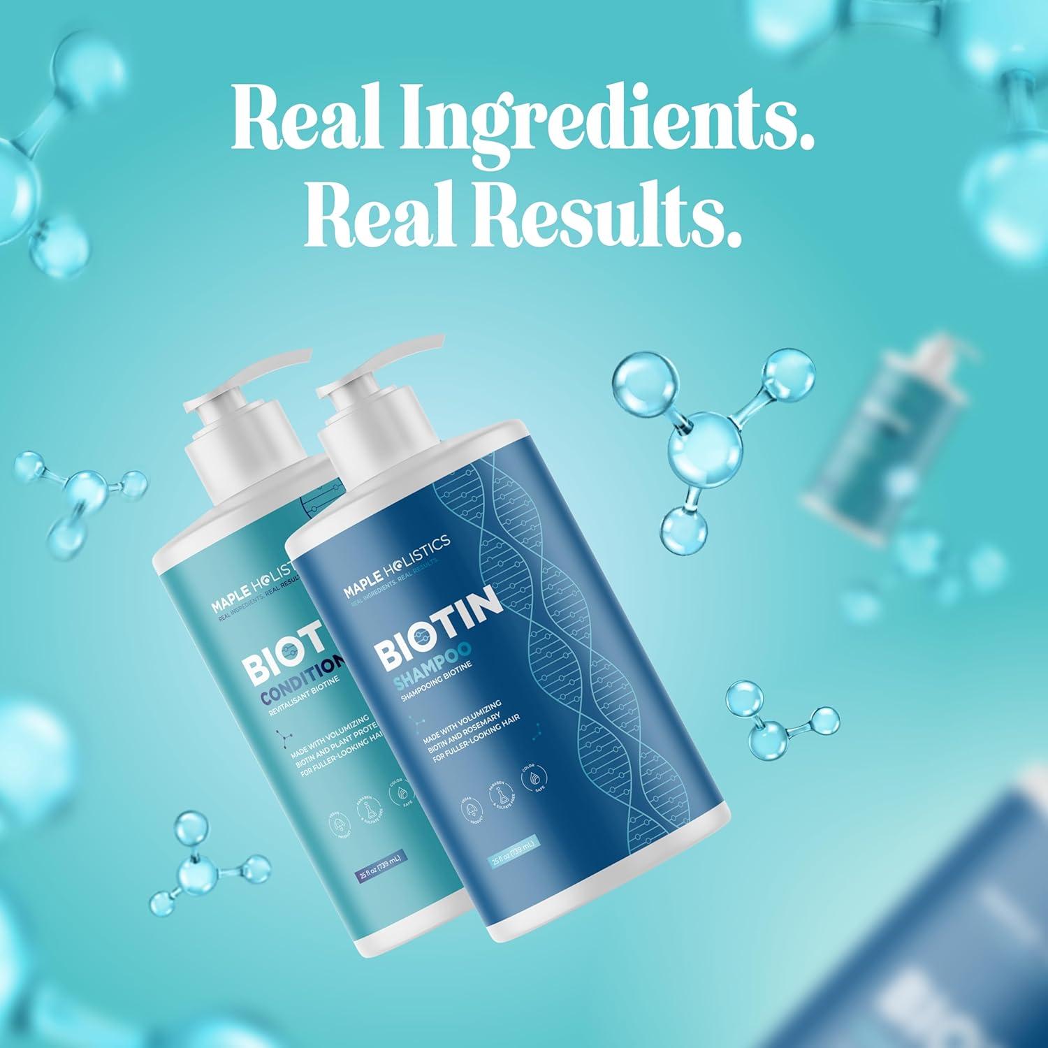 image:imageRosemary Biotin Shampoo and Conditioner Set Volumizing Shampoo and Conditioner for Thinning Hair for Women amp Men with Nourishing B Vitamins Color Safe Sulfate Paraben amp Silicone Free 8 Fl OzSandalwood