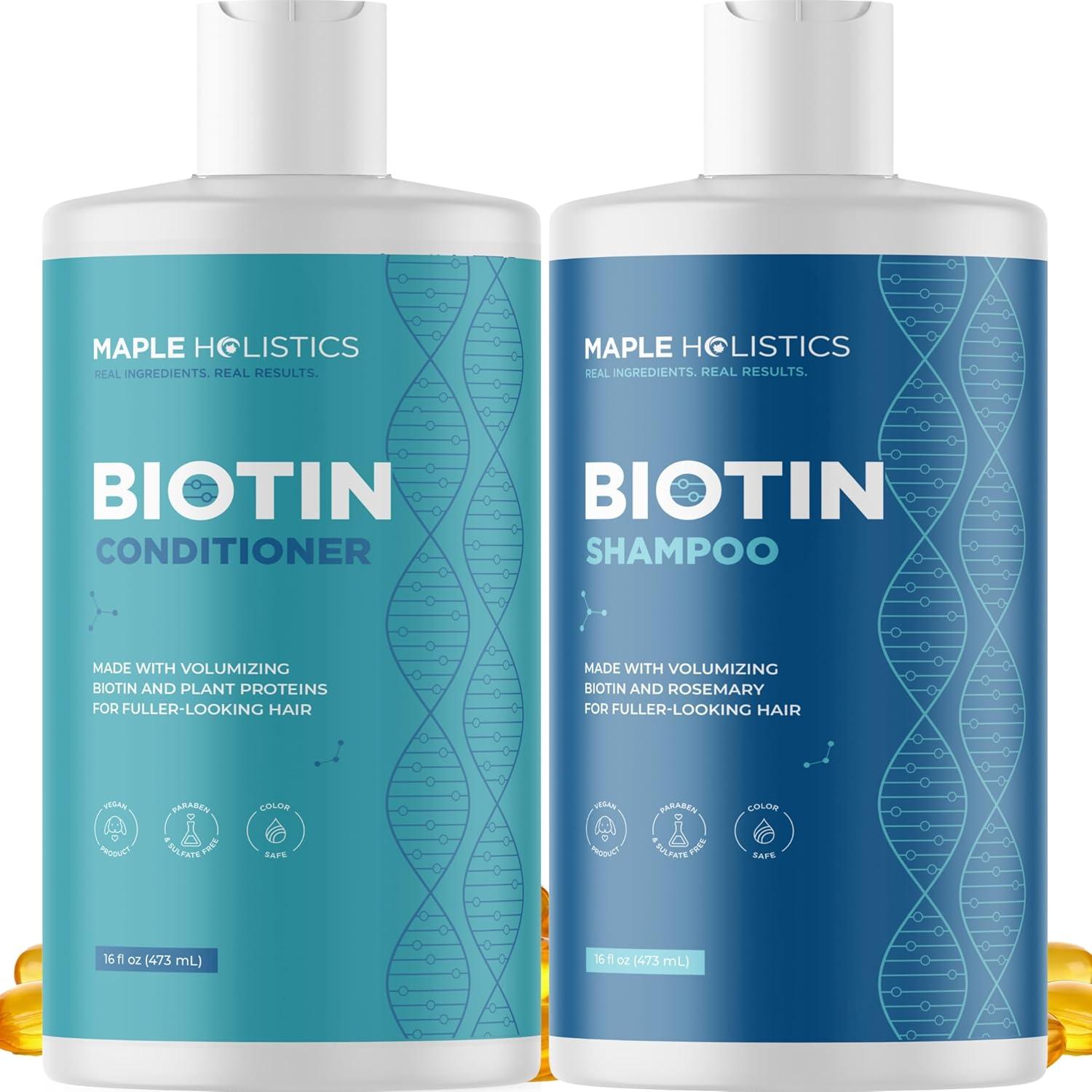 image:imageRosemary Biotin Shampoo and Conditioner Set Volumizing Shampoo and Conditioner for Thinning Hair for Women amp Men with Nourishing B Vitamins Color Safe Sulfate Paraben amp Silicone Free 8 Fl OzSandalwood