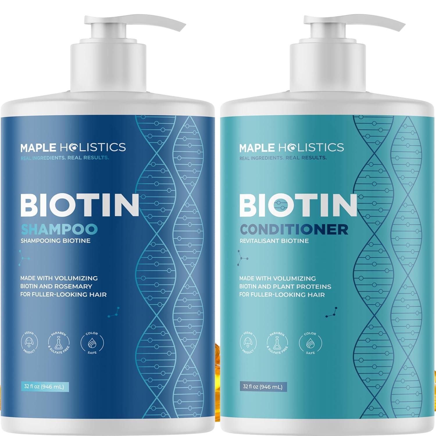 image:imageRosemary Biotin Shampoo and Conditioner Set Volumizing Shampoo and Conditioner for Thinning Hair for Women amp Men with Nourishing B Vitamins Color Safe Sulfate Paraben amp Silicone Free 8 Fl OzSandalwood