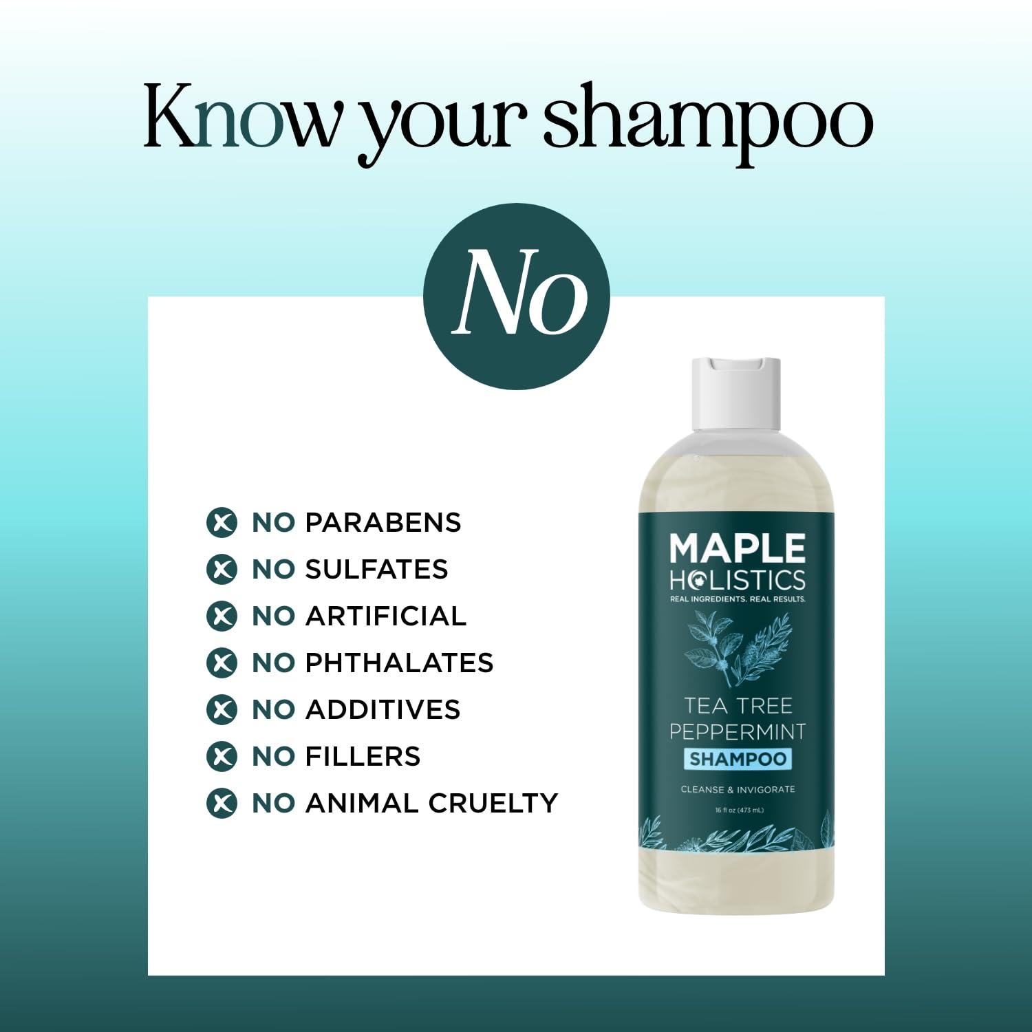 image:imageRosemary Tea Tree Mint Shampoo Clarifying Shampoo for Build Up and Flakes with Deep Cleansing Peppermint Oil and Tea Tree Essential Oil for Dry Scalp Treatment Paraben amp Sulfate Free 8oz16 Fl Oz Pack of 1