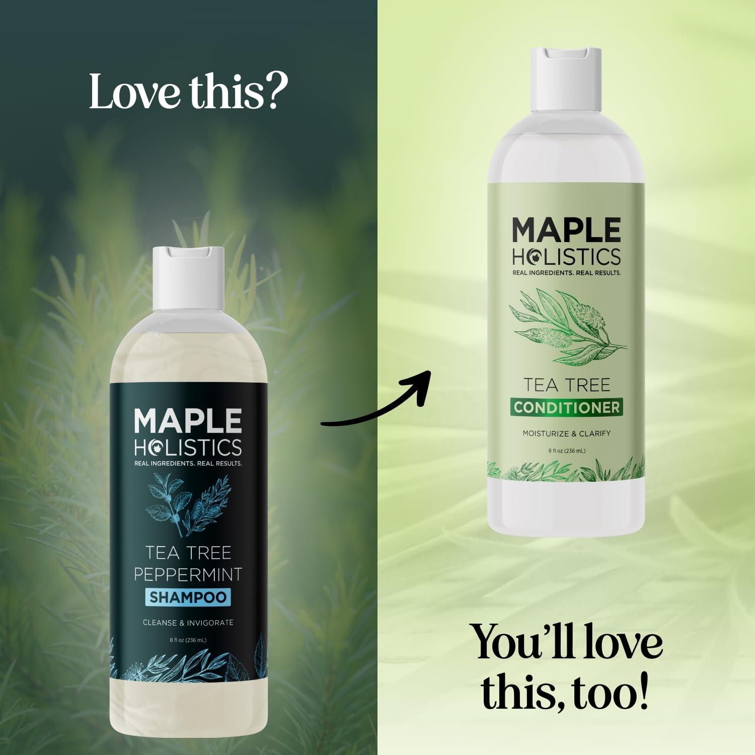 image:imageRosemary Tea Tree Mint Shampoo Clarifying Shampoo for Build Up and Flakes with Deep Cleansing Peppermint Oil and Tea Tree Essential Oil for Dry Scalp Treatment Paraben amp Sulfate Free 8oz8 Fl Oz Pack of 1