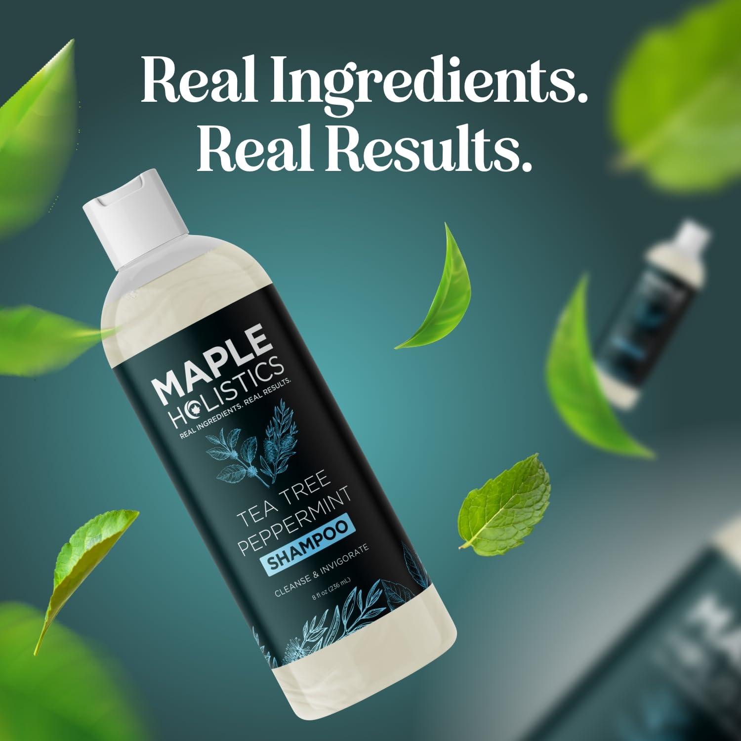 image:imageRosemary Tea Tree Mint Shampoo Clarifying Shampoo for Build Up and Flakes with Deep Cleansing Peppermint Oil and Tea Tree Essential Oil for Dry Scalp Treatment Paraben amp Sulfate Free 8oz8 Fl Oz Pack of 1