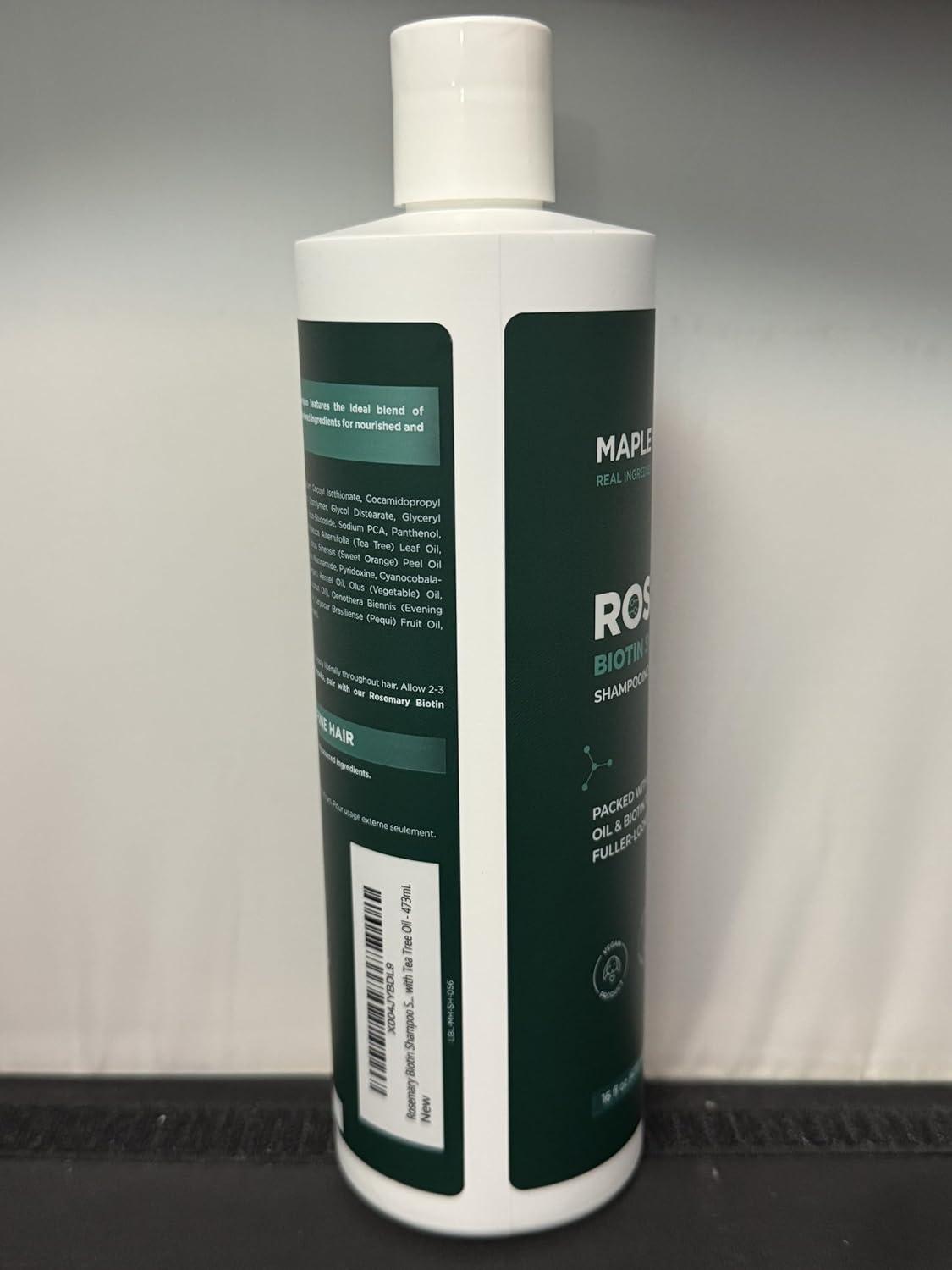 image:imageRosemary and Biotin Shampoo for Thinning Hair Vegan Volumizing Shampoo for Fine Hair with B Vitamins Argan Oil amp Tea Tree Essential Oil Paraben Silicone and Sulfate Free Vegan Formula 2 PackRosemary