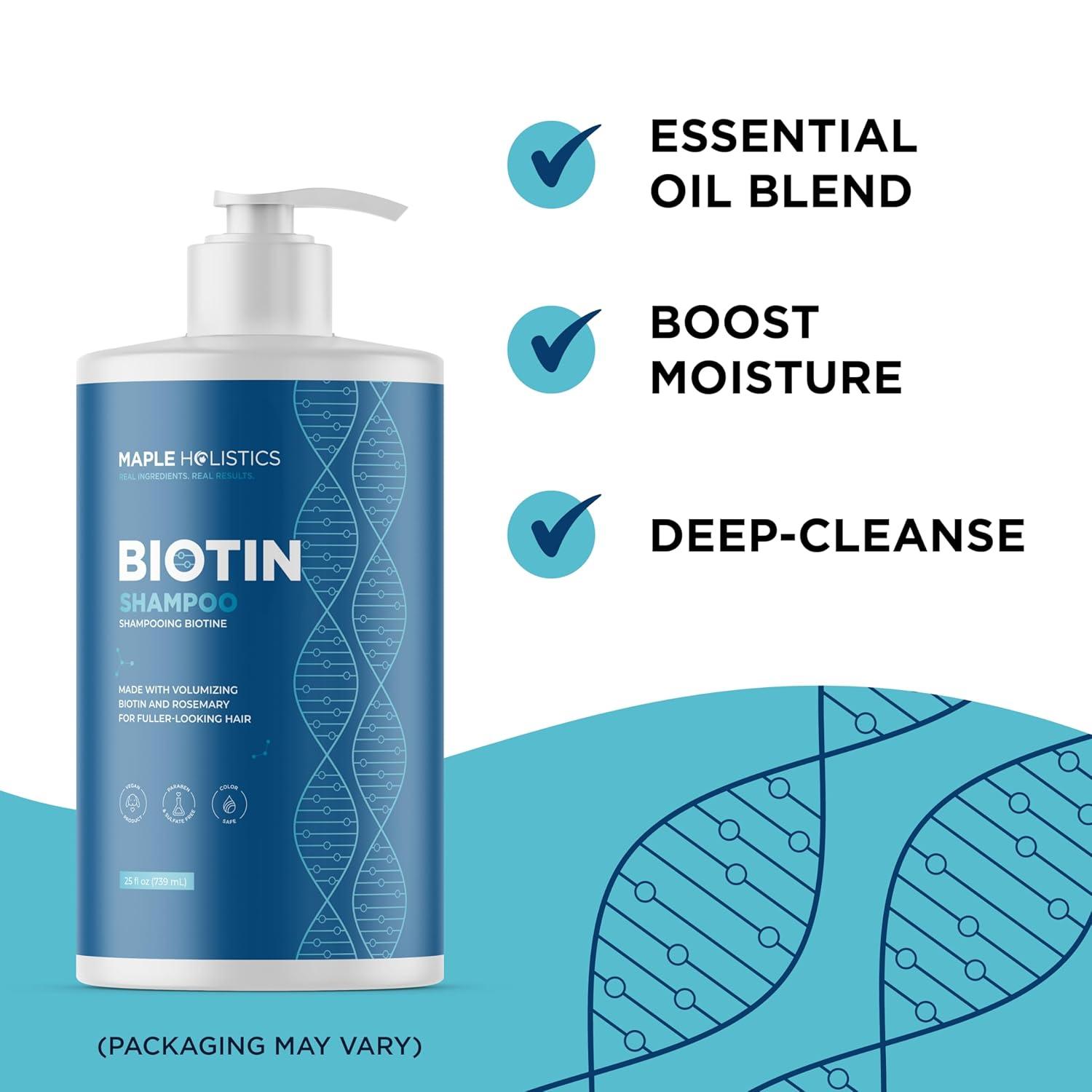 image:imageRosemary and Biotin Shampoo for Thinning Hair Vegan Volumizing Shampoo for Fine Hair with B Vitamins Argan Oil amp Tea Tree Essential Oil Paraben Silicone and Sulfate Free Vegan Formula 2 PackSandalwood