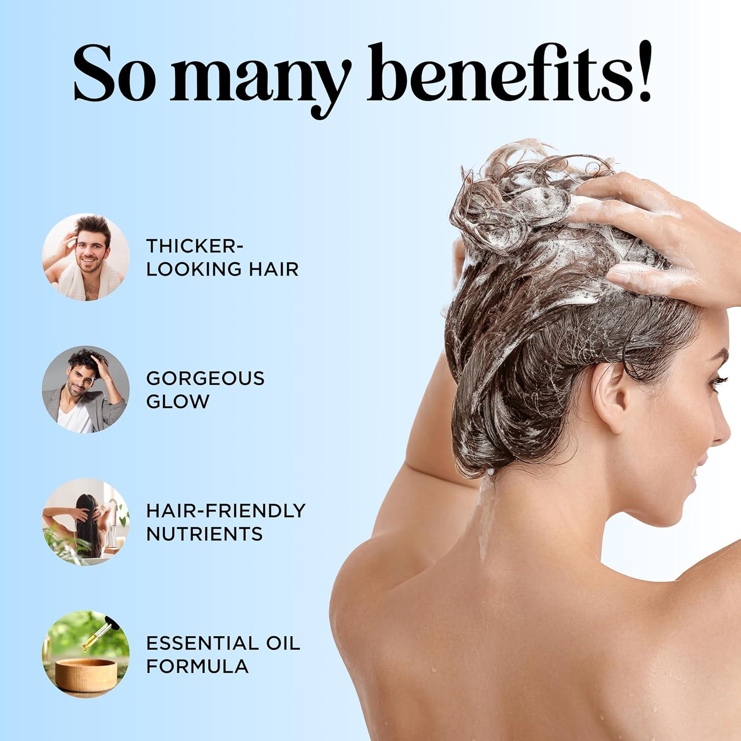 image:imageRosemary and Biotin Shampoo for Thinning Hair Vegan Volumizing Shampoo for Fine Hair with B Vitamins Argan Oil amp Tea Tree Essential Oil Paraben Silicone and Sulfate Free Vegan Formula 2 PackSandalwood