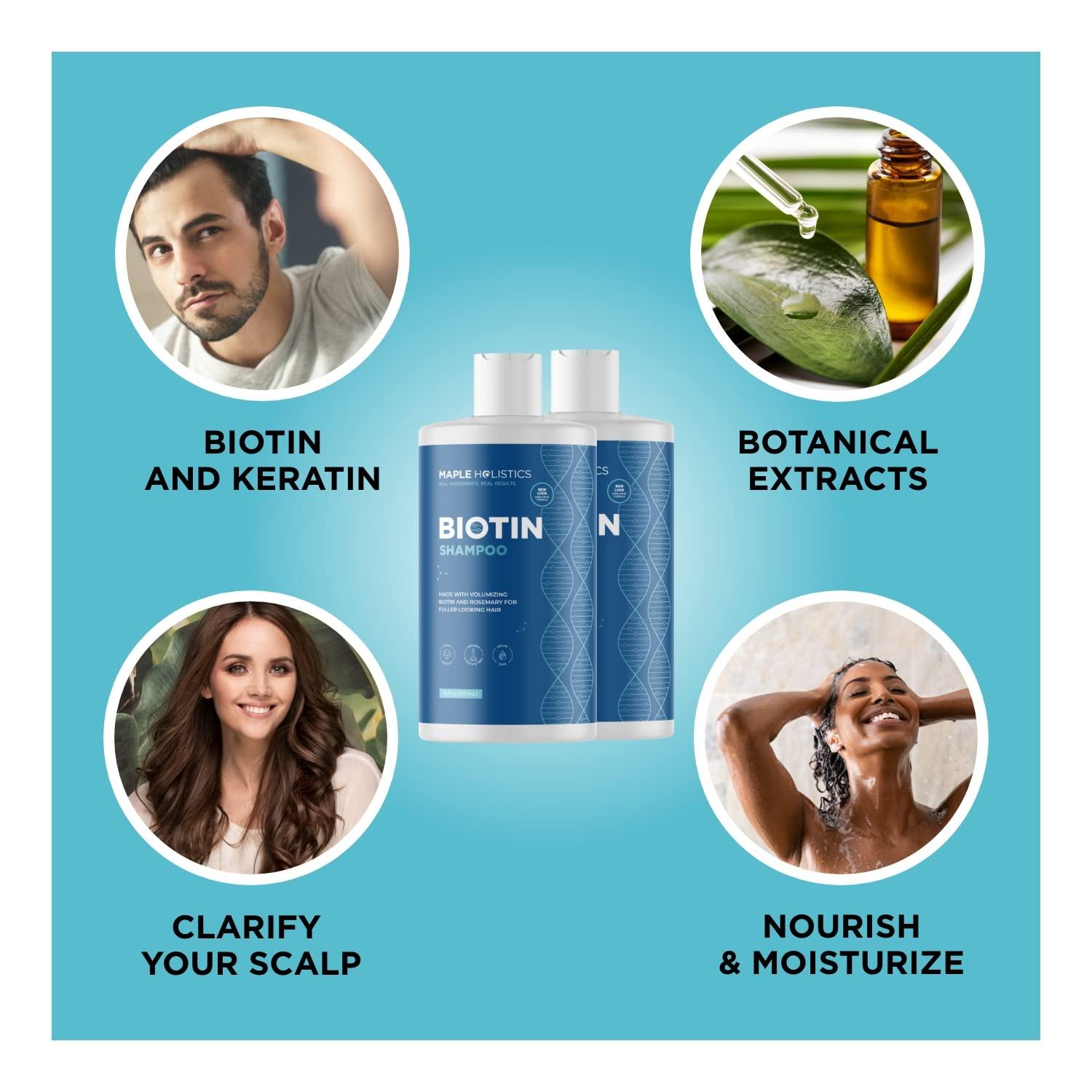 image:imageRosemary and Biotin Shampoo for Thinning Hair Vegan Volumizing Shampoo for Fine Hair with B Vitamins Argan Oil amp Tea Tree Essential Oil Paraben Silicone and Sulfate Free Vegan Formula 2 PackSandalwood