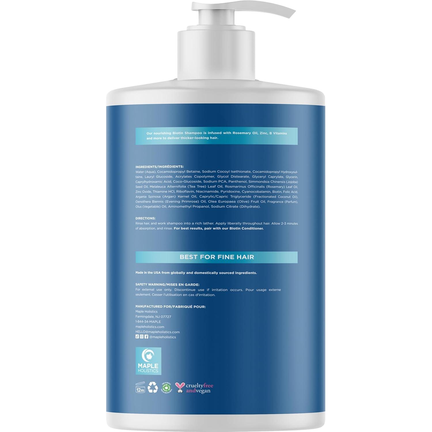 image:imageRosemary and Biotin Shampoo for Thinning Hair Vegan Volumizing Shampoo for Fine Hair with B Vitamins Argan Oil amp Tea Tree Essential Oil Paraben Silicone and Sulfate Free Vegan Formula 2 PackSandalwood