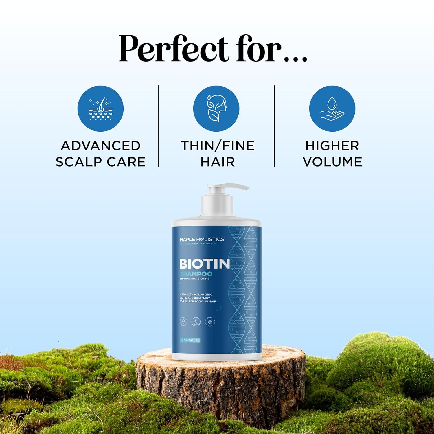 image:imageRosemary and Biotin Shampoo for Thinning Hair Vegan Volumizing Shampoo for Fine Hair with B Vitamins Argan Oil amp Tea Tree Essential Oil Paraben Silicone and Sulfate Free Vegan Formula 2 PackSandalwood