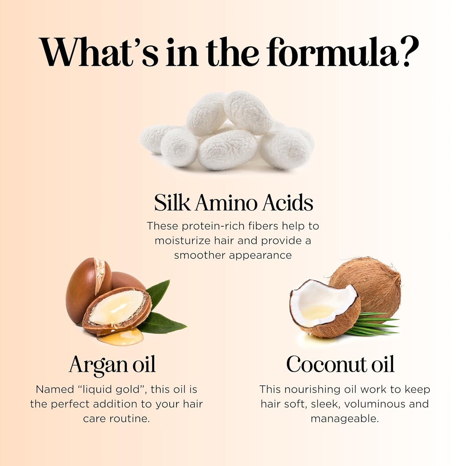 image:imageSilk Protein Conditioner for Damaged Hair Ultra Moisturizing Conditioner for Dry Hair with Deeply Nourishing Shea Butter Argan Oil Green Tea amp Aloe Helps Define Curls amp Control Frizz 16 Fl OzVanilla