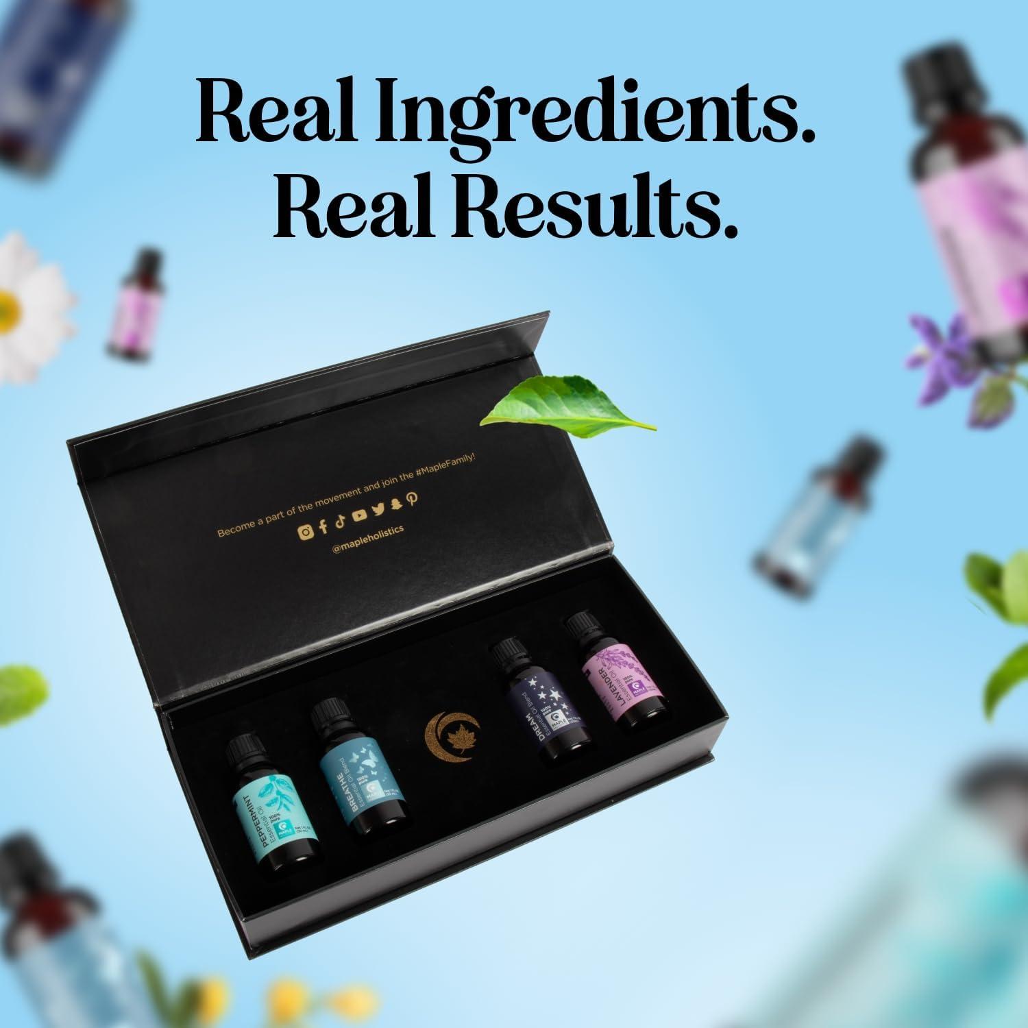 image:imageSleep Essential Oils for Diffuser Premium Aromatherapy Essential Oil Gift Set with 4 Calming Essential Oils for Diffuser Candles Baths DIYs amp More Relaxing Essential Oils Set 4 Pack 1oz EachAromatherapy set