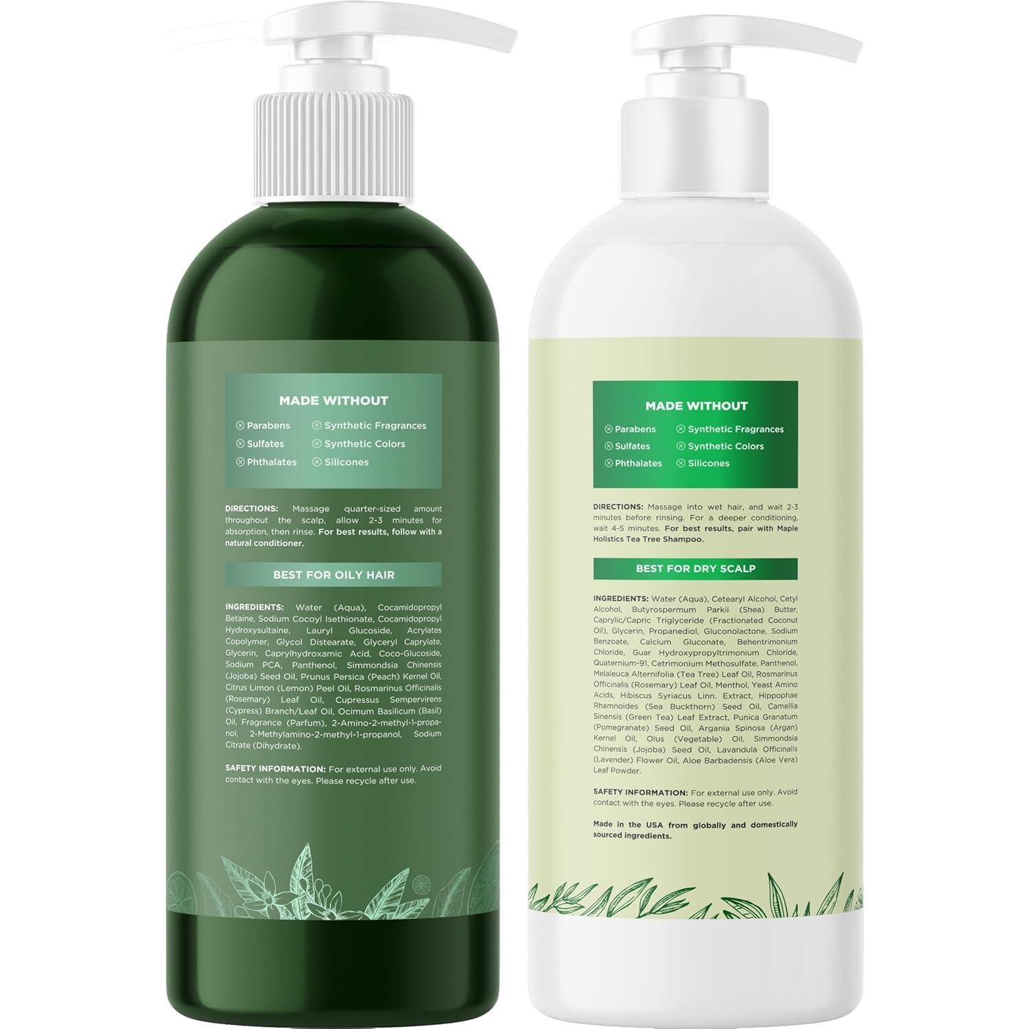 image:imageSulfate Free Hard Water Shampoo and Conditioner Hard Water Hair Treatments of Product and Minerals with Five Mint Essential Oils for Replenishing Hydration and Hair Shine Paraben amp Cruelty FreeTea Tree Degrease