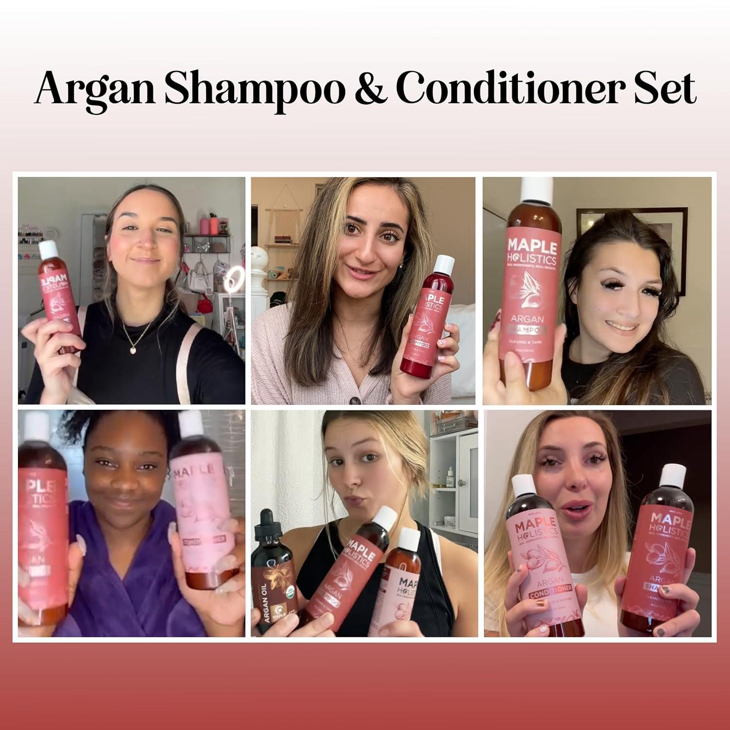 image:imageSulfate Free Hard Water Shampoo and Conditioner Hard Water Hair Treatments of Product and Minerals with Five Mint Essential Oils for Replenishing Hydration and Hair Shine Paraben amp Cruelty FreeArgan