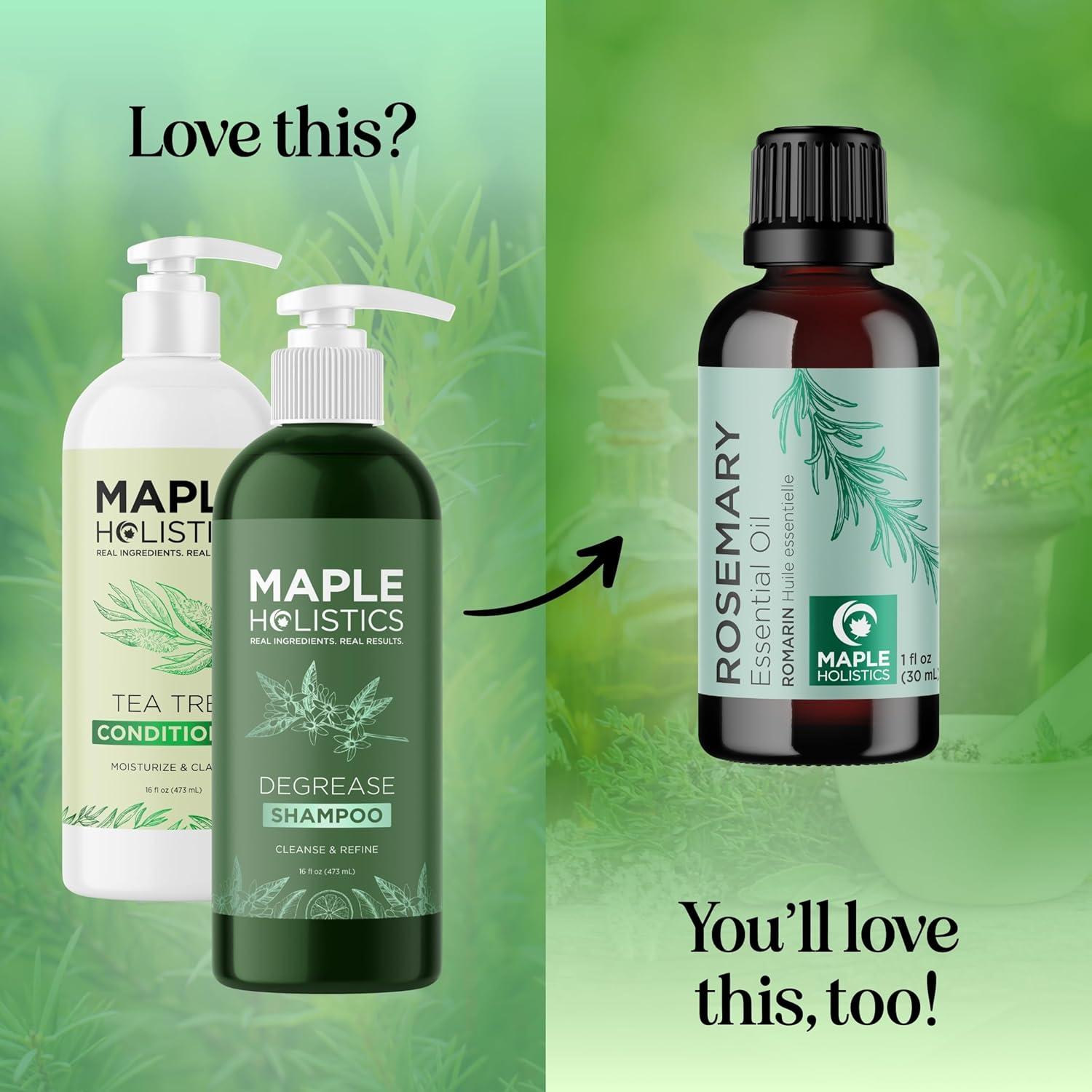 image:imageSulfate Free Shampoo and Conditioner Set Tea Tree Sage and Rosemary Shampoo and Conditioner for Dry Flaky Scalp Care Deep Cleansing Color Safe Shampoo and Conditioner for Damaged Dry Hair CareTea Tree Degrease