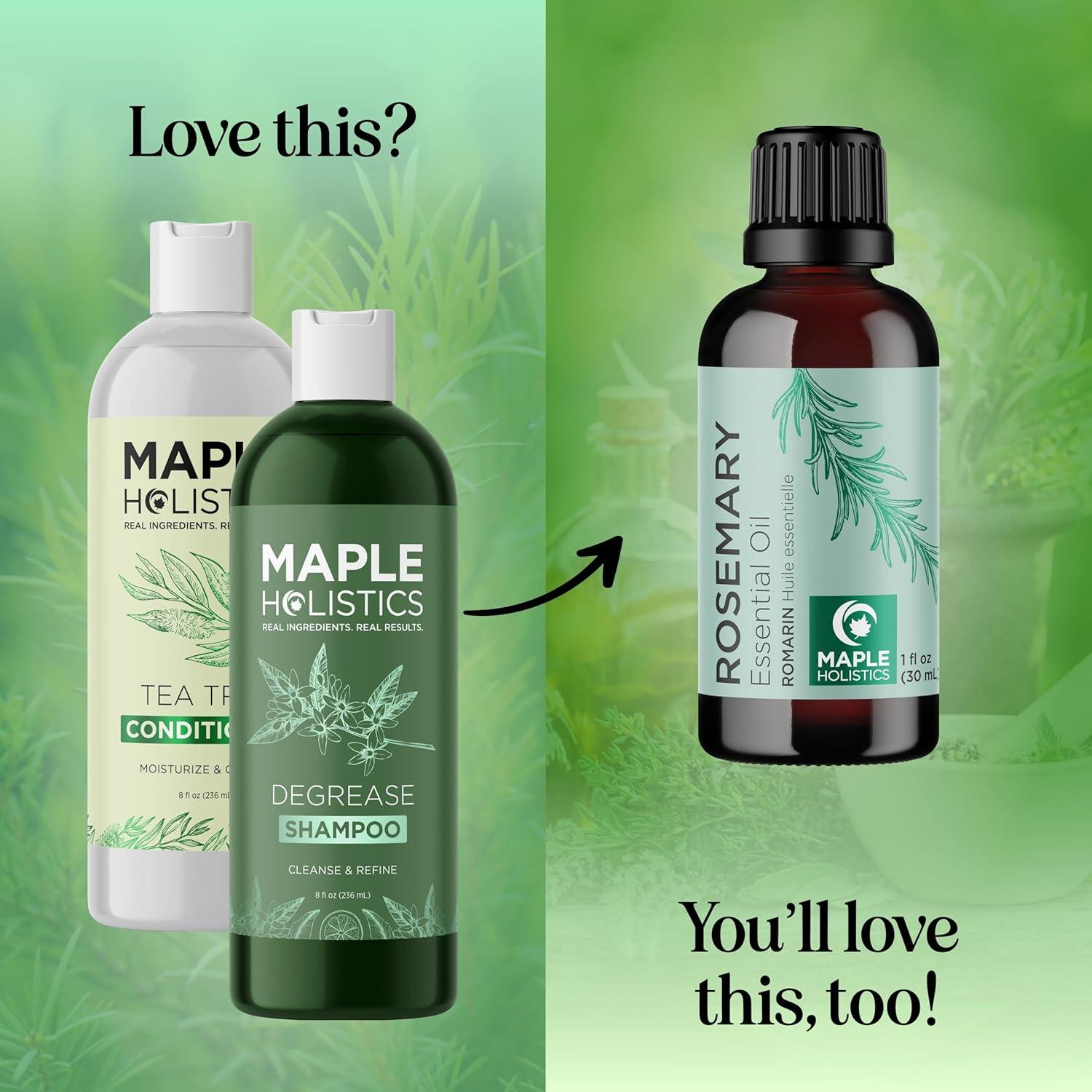 image:imageSulfate Free Shampoo and Conditioner Set Tea Tree Sage and Rosemary Shampoo and Conditioner for Dry Flaky Scalp Care Deep Cleansing Color Safe Shampoo and Conditioner for Damaged Dry Hair CareTea Tree Degrease