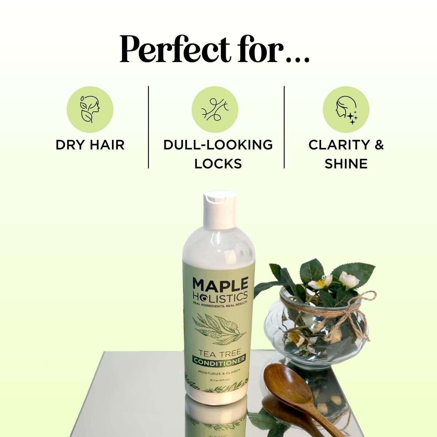 image:imageTea Tree Conditioner for Dry Hair Tea Tree Oil Conditioner for Damaged Dry Hair and Cleansing Conditioner for Dry Scalp Care Sulfate Free Conditioner with Nourishing Tea Tree Oil for Hair CareTea Tree Oil