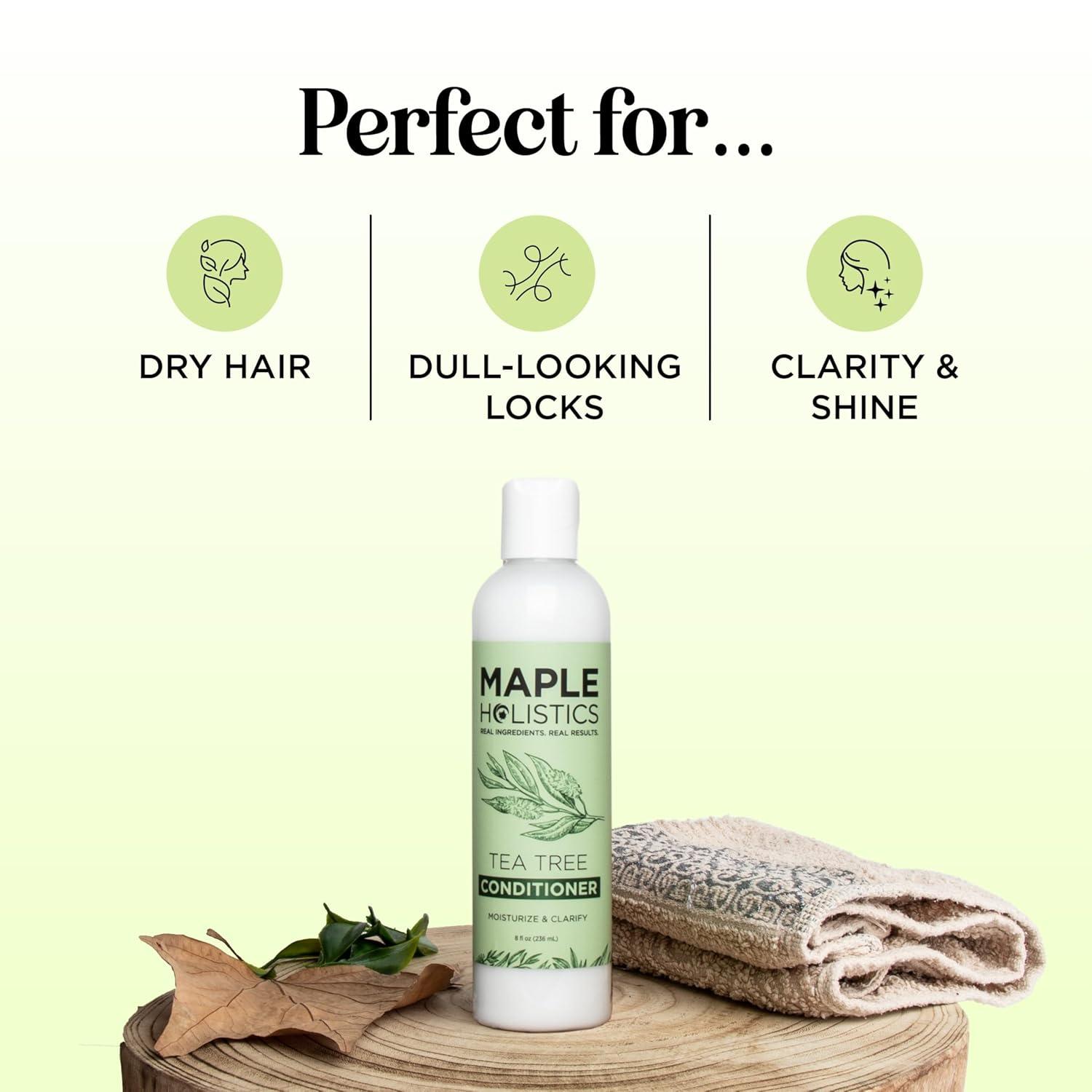 image:imageTea Tree Conditioner for Dry Hair Tea Tree Oil Conditioner for Damaged Dry Hair and Cleansing Conditioner for Dry Scalp Care Sulfate Free Conditioner with Nourishing Tea Tree Oil for Hair CareTea Tree Oil