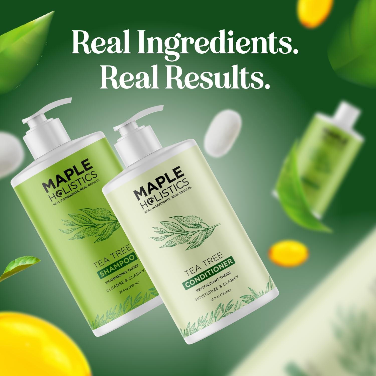 image:imageTea Tree Shampoo and Conditioner Set Sulfate Free Clarifying Shampoo and Conditioner for Oily Hair amp Scalp Care with Australian Tea Tree Oil Complete Dry Scalp Treatment for Build Up 16 Fl OzTea Tree Oil