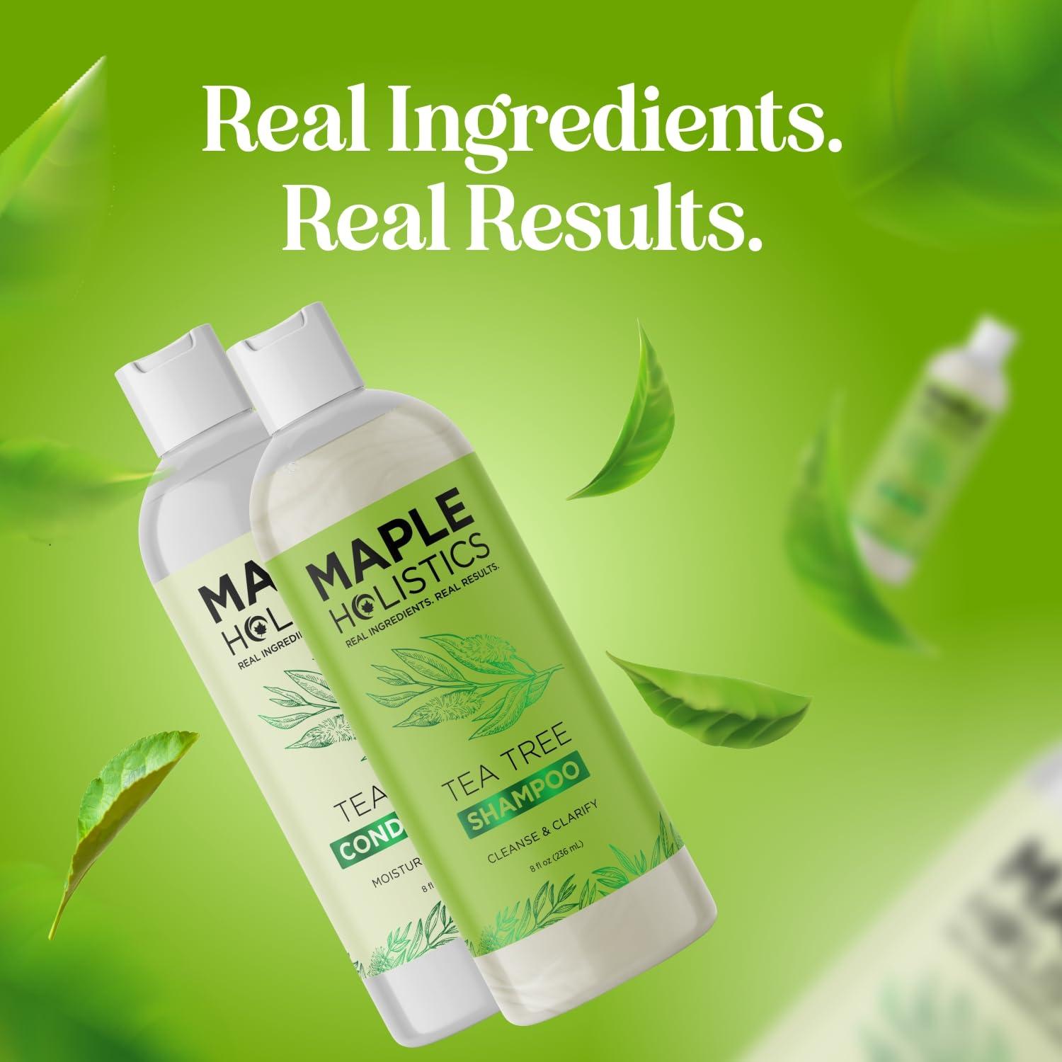 image:imageTea Tree Shampoo and Conditioner Set Sulfate Free Clarifying Shampoo and Conditioner for Oily Hair amp Scalp Care with Australian Tea Tree Oil Complete Dry Scalp Treatment for Build Up 16 Fl OzTea Tree Oil