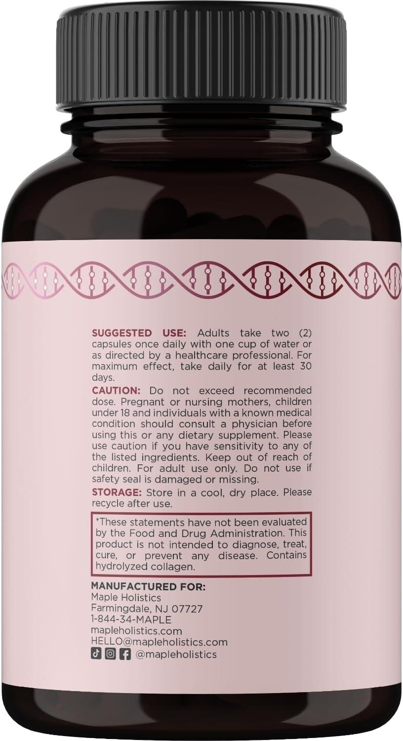 image:imageThicker Hair Growth Vitamins for Women Extra Strength Biotin and Collagen Supplement with Healthy Hair Vitamins for Hair Loss Visibly Stronger and Fuller Hair Growth Supplement 1 Month WomensWomens